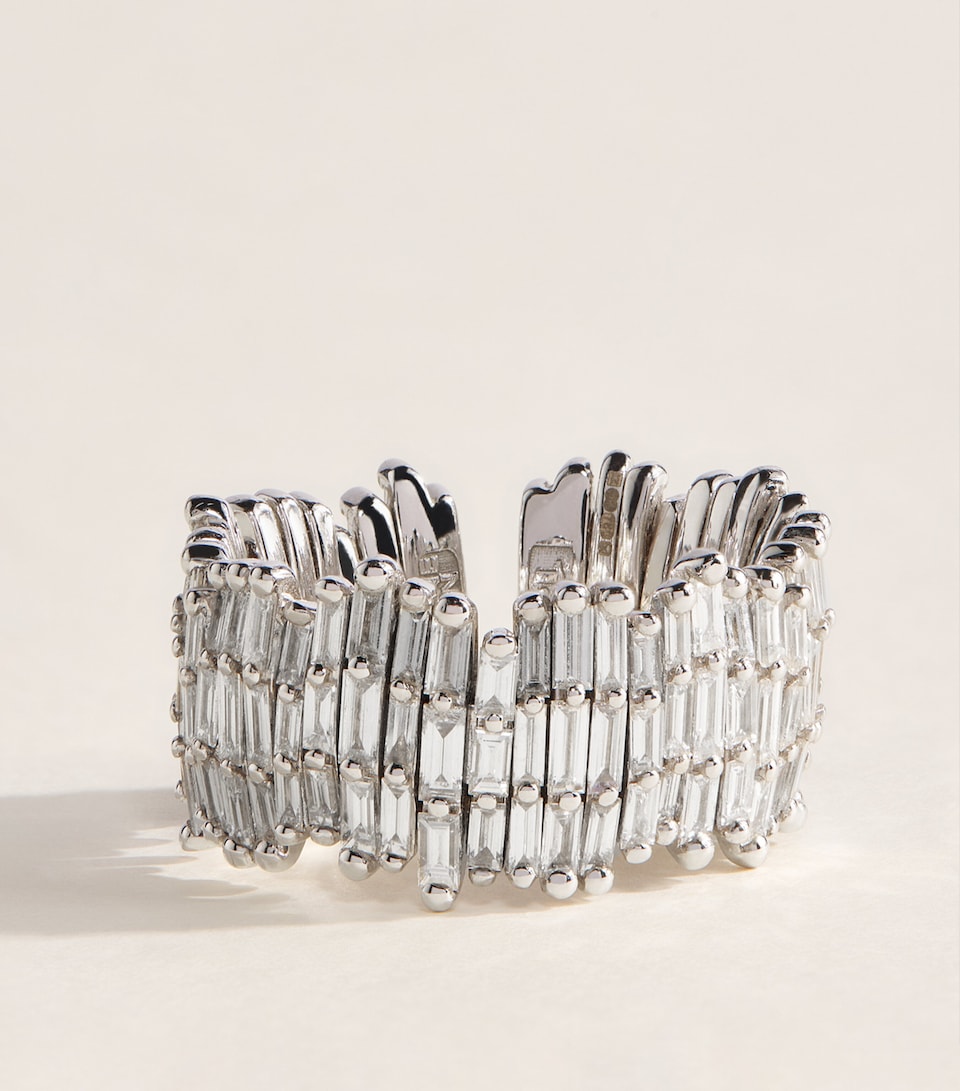 Suzanne Kalan White Gold and Diamond Classic Eternity Ring Wg/wd