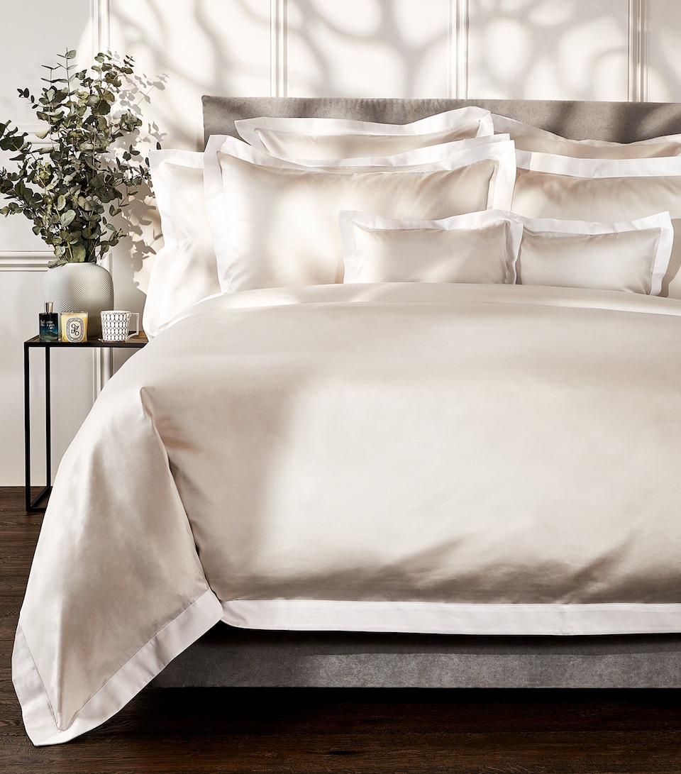 Celso De Lemos Emma Square Pillowcase (65cm x 65cm) Nacre