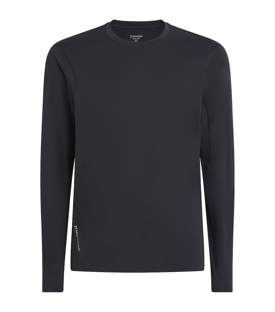 Houdini Mens Long-Sleeve Pace Air Top True Black
