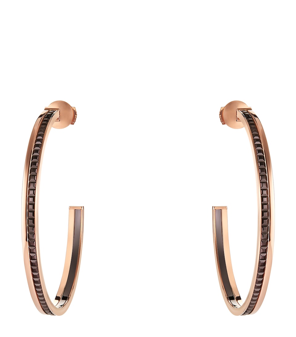 Large Rose Gold Quatre Classique Hoop Earrings