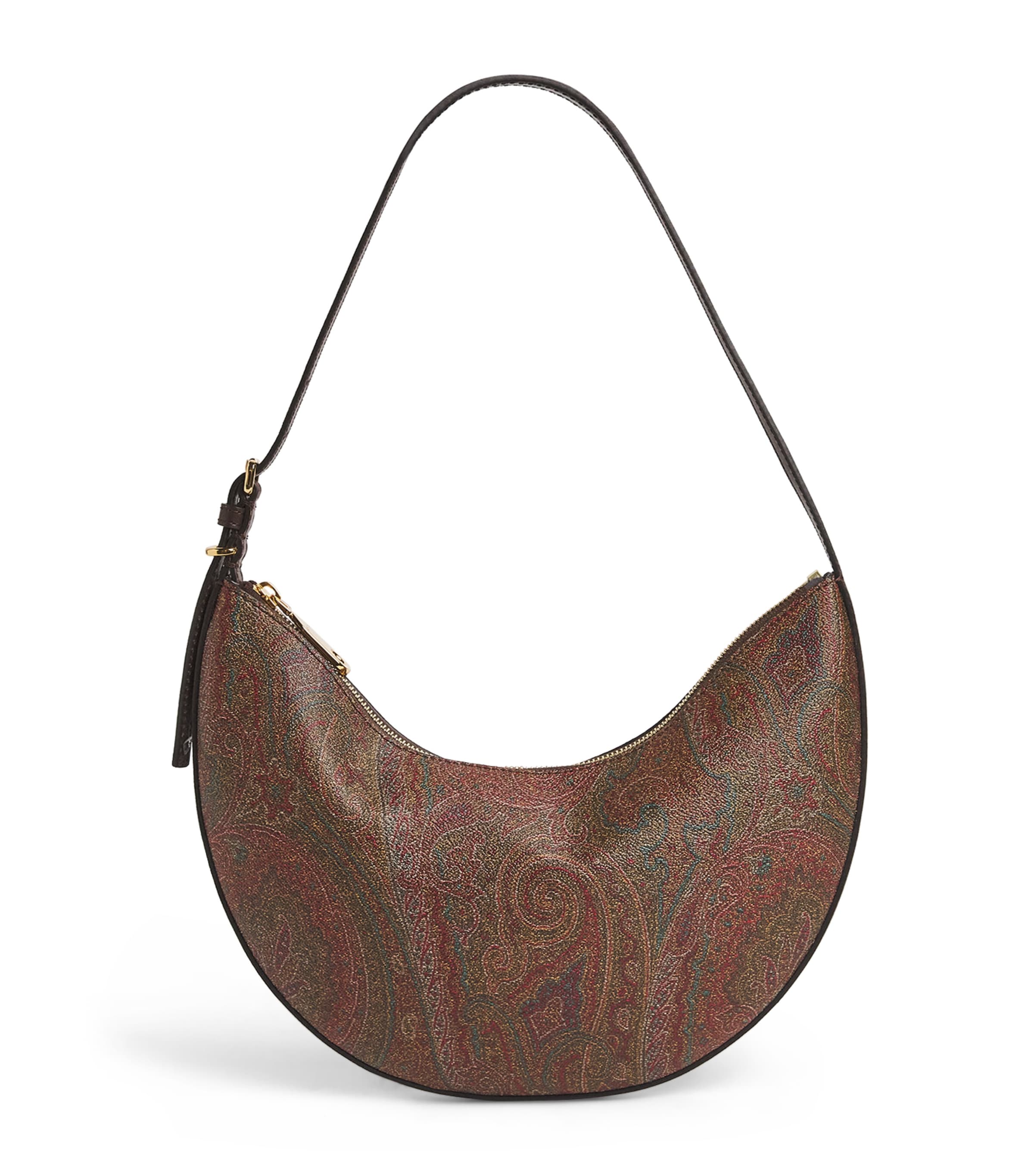 Etro Medium Paisley Arnica Shoulder Bag Brown