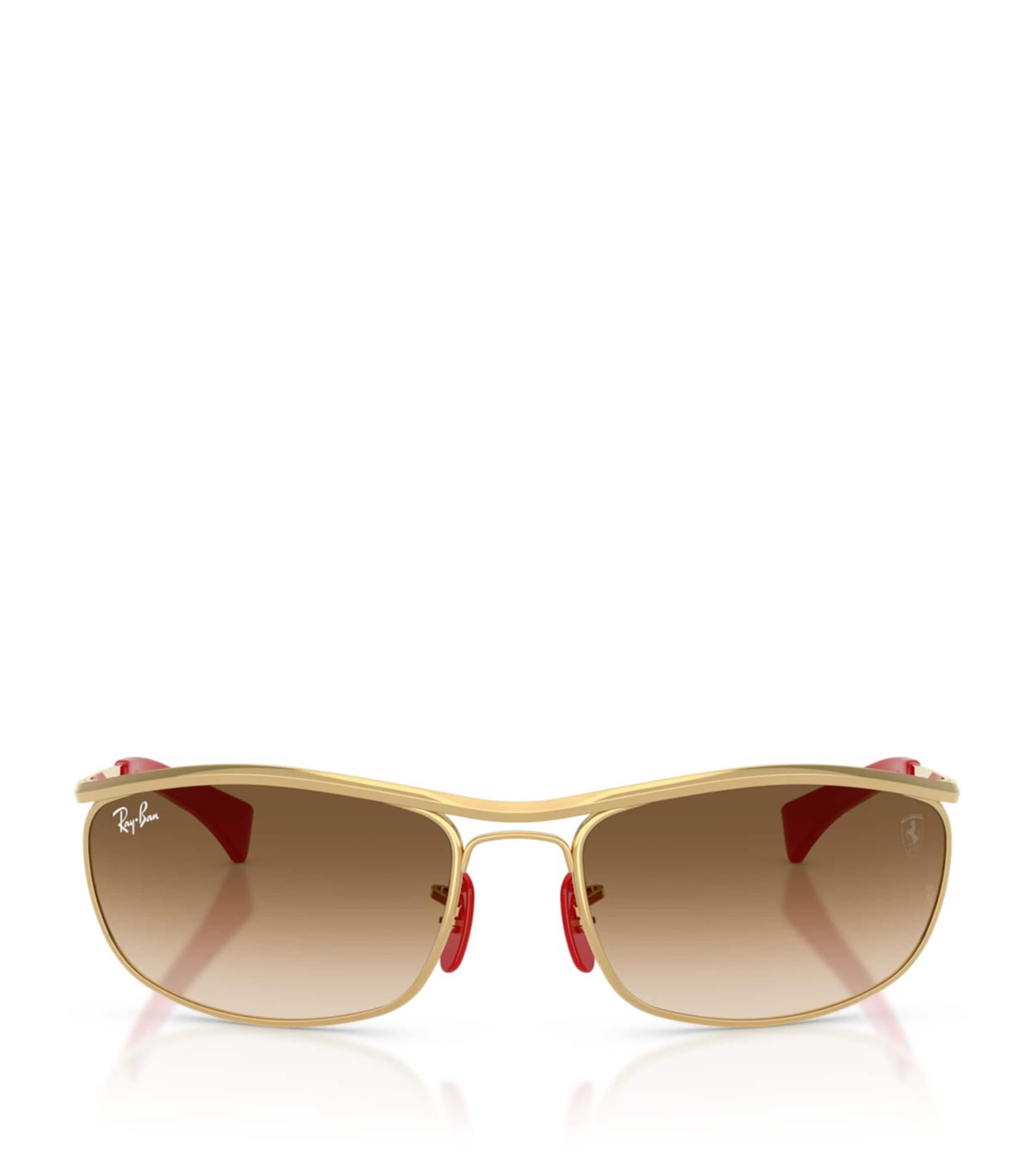 Ray-Ban Scuderia Ferrari Collection Oval Sunglasses Gold