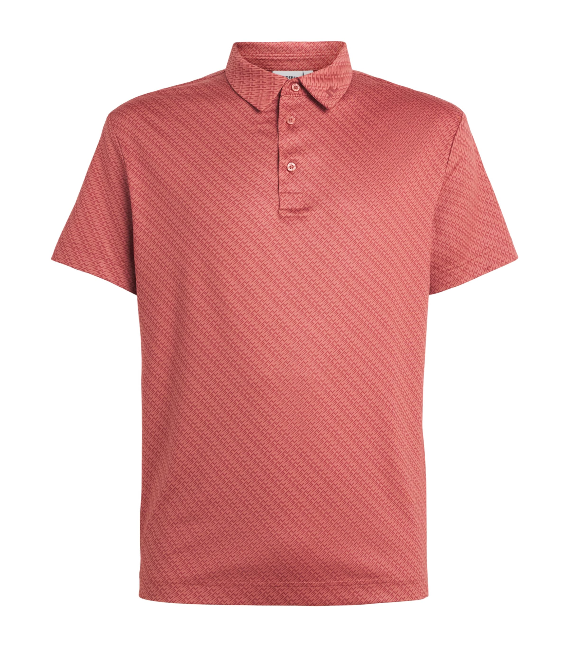J Lindeberg Mens Tod Print Polo Shirt Flight Bridge