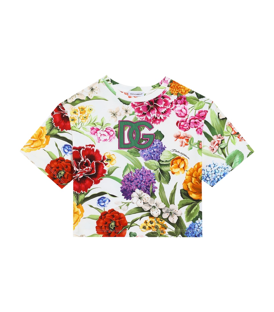 Stretch-Cotton Floral T-Shirt (8-12+ Years)