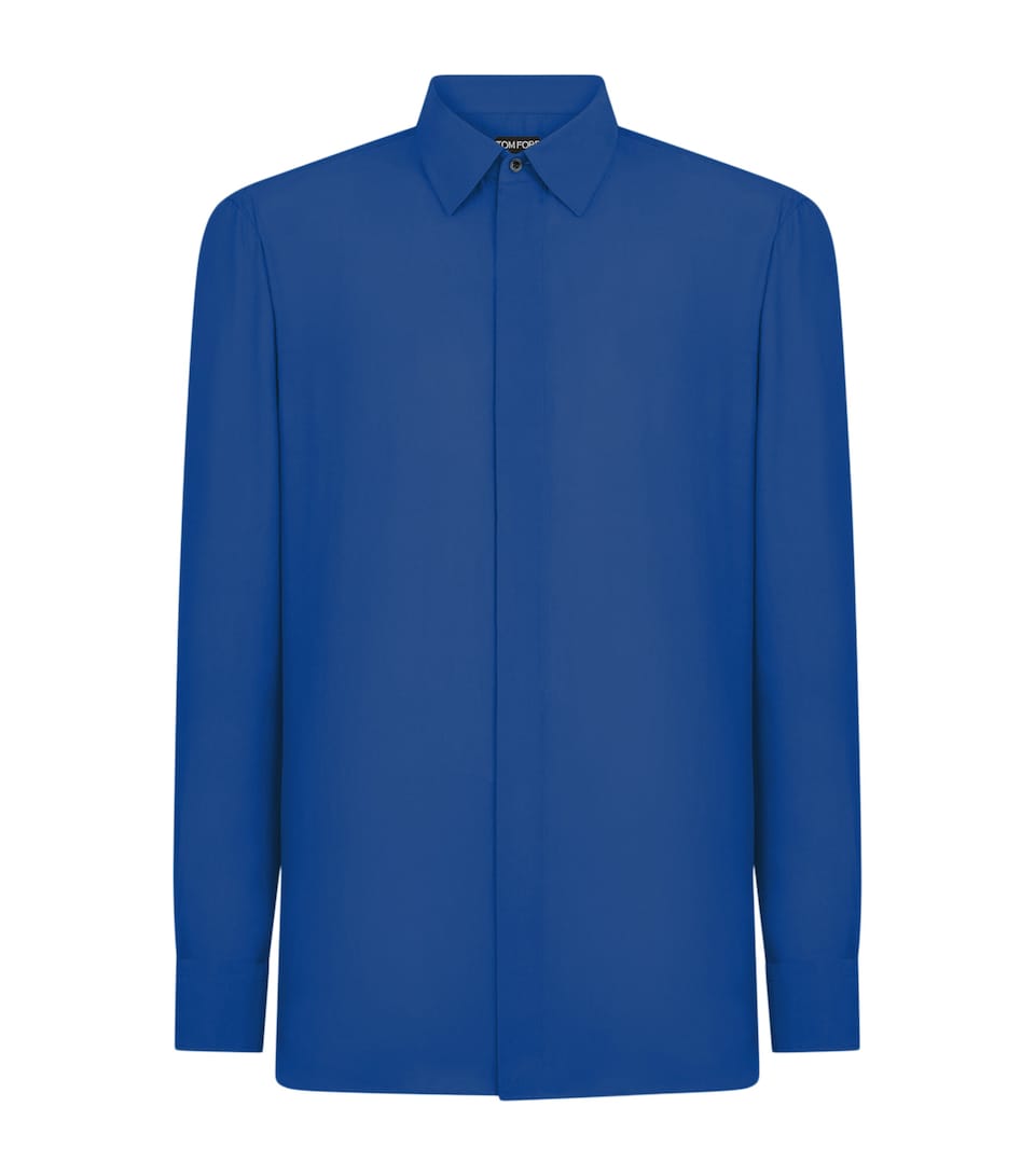 TOM FORD Mens Cotton-Silk Shirt Udc