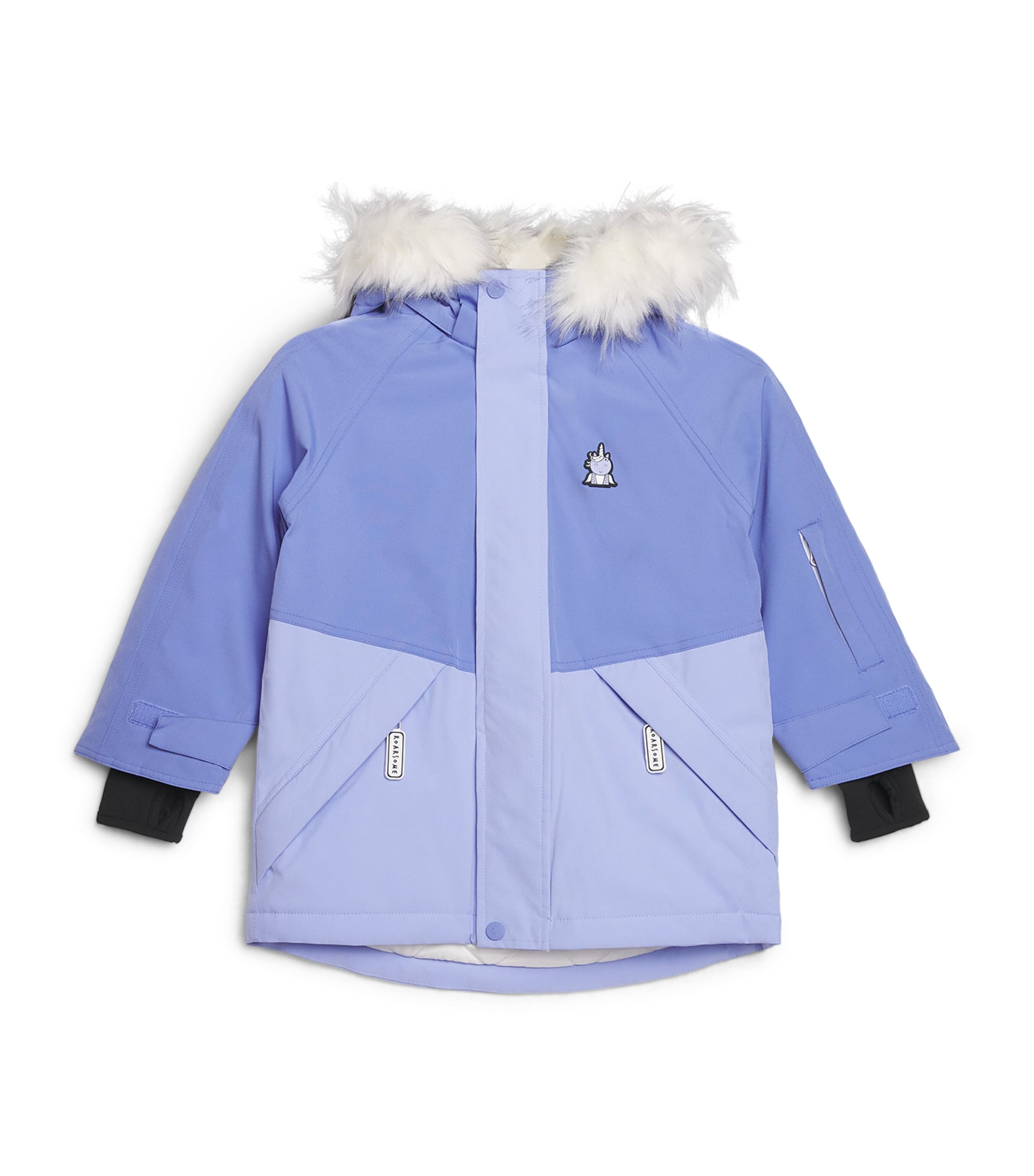Roarsome Detachable-Hood Insulated Sparkle Ski Jacket (2-7 Years) Lilac
