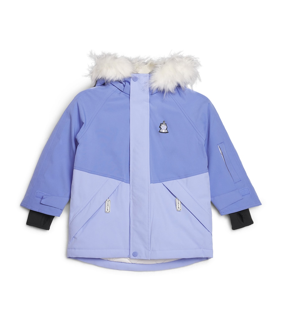 Roarsome Detachable-Hood Insulated Sparkle Ski Jacket (2-7 Years) Lilac