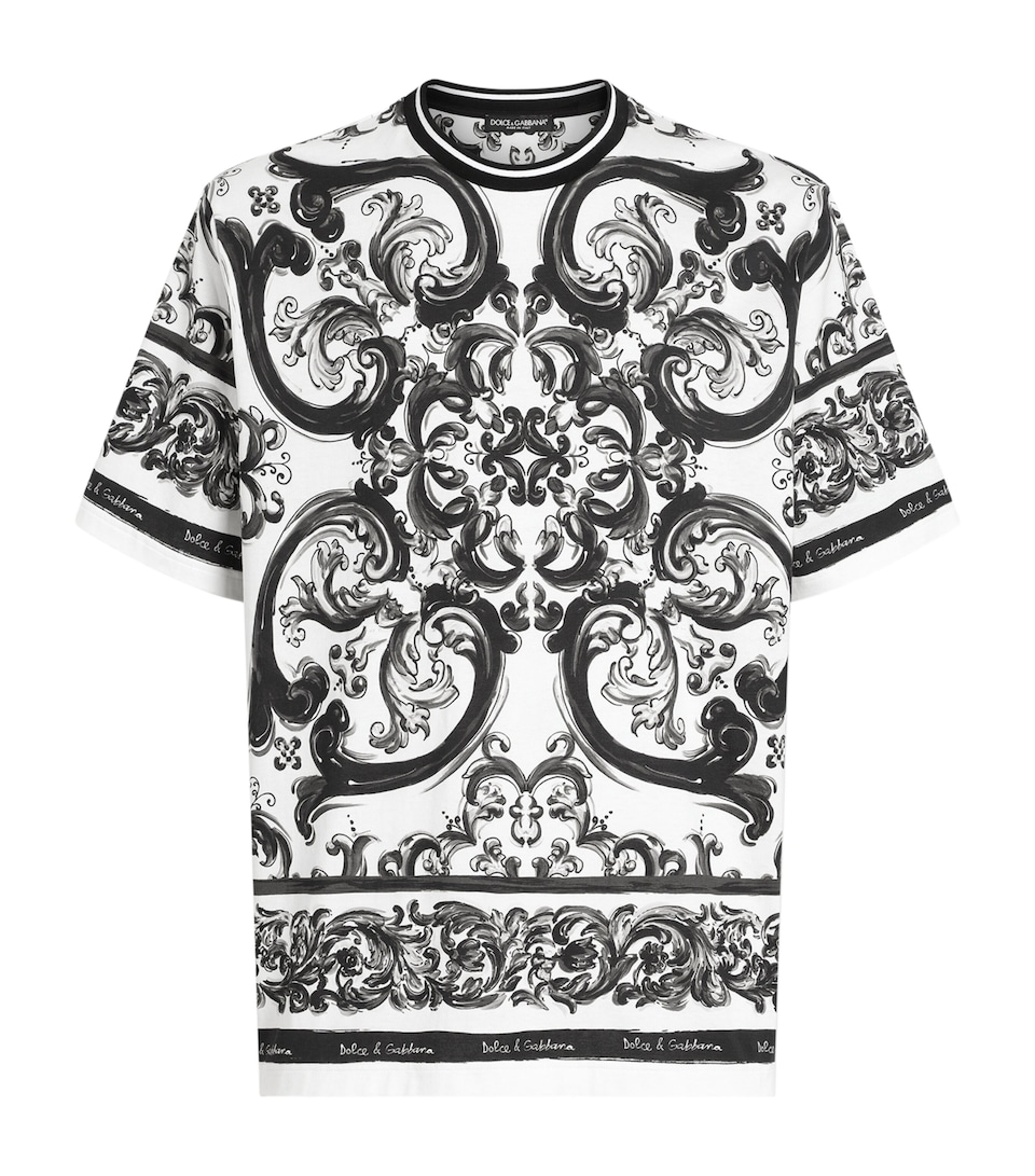 Cotton Majolica Print T-Shirt