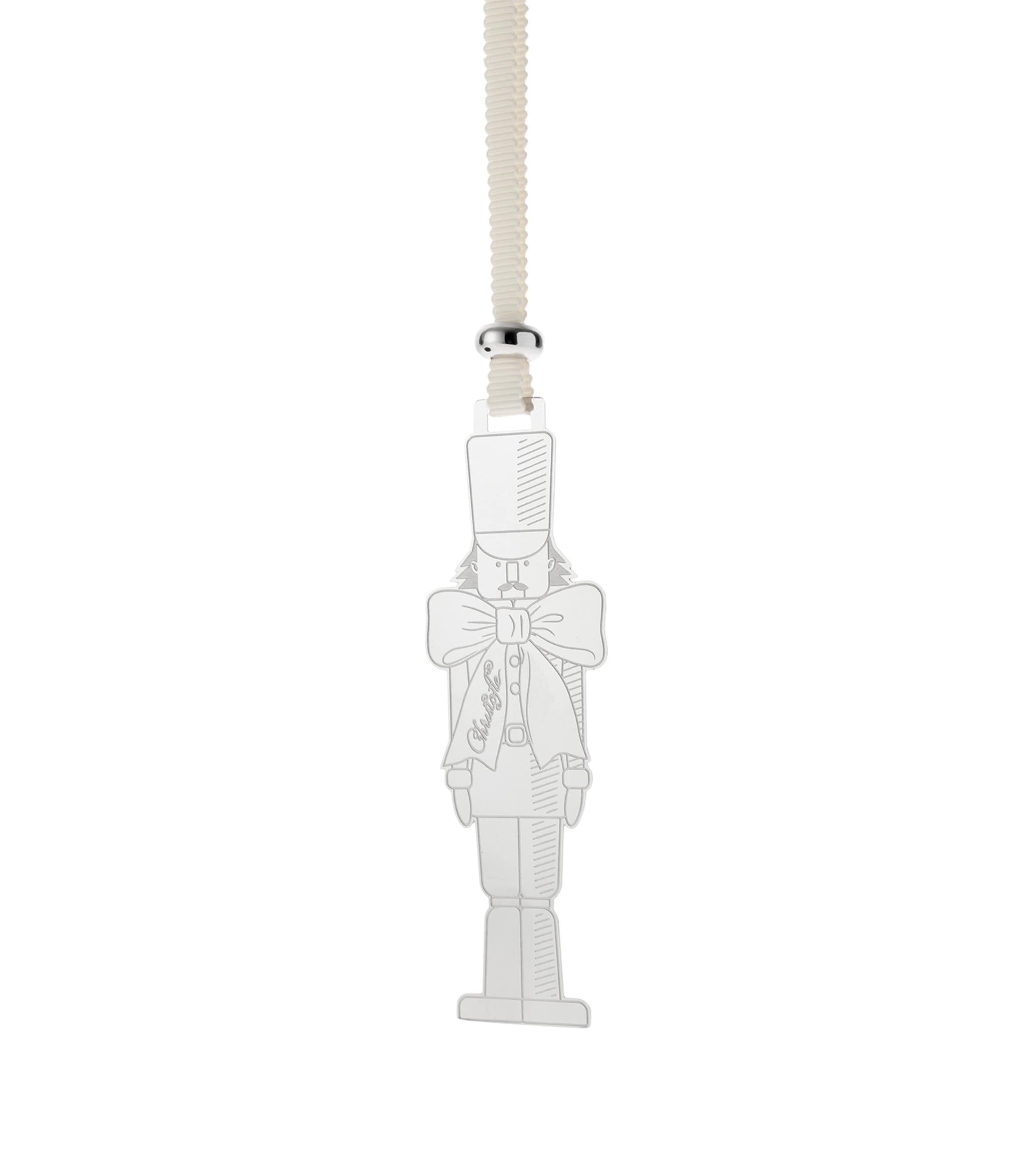 Christofle Silver-Plated Sous le Sapin Nutcracker Tree Decoration Silver