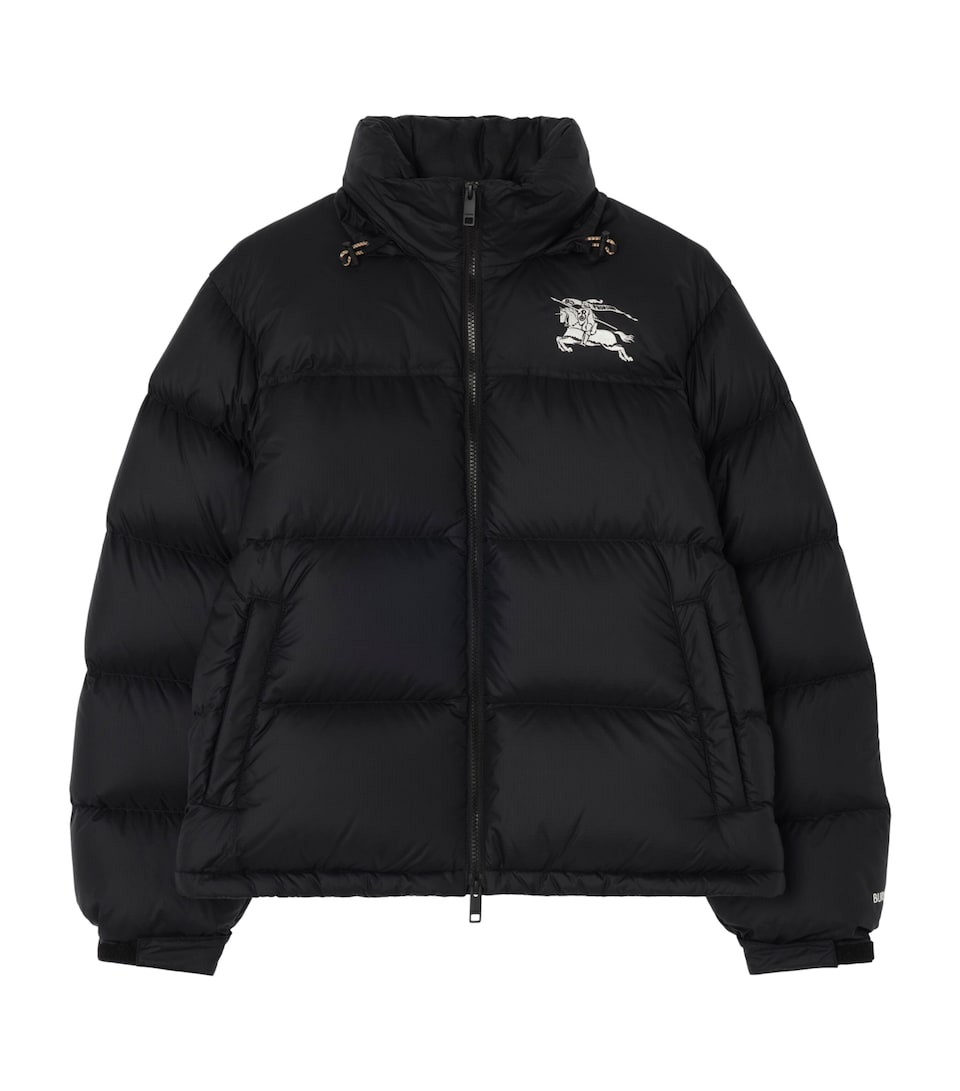 Burberry Mens Down EKD Puffer Jacket Black