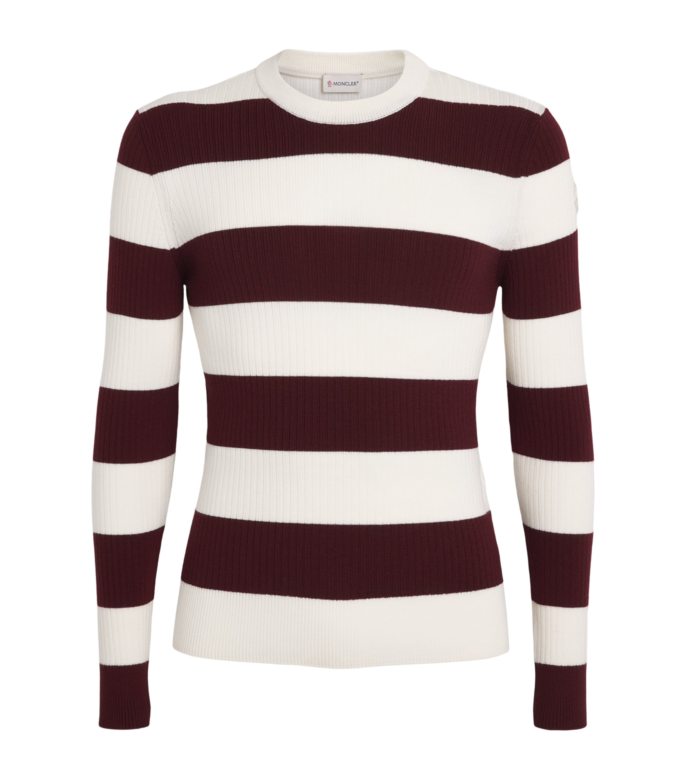 Moncler Mens Virgin Wool Stripe Sweater