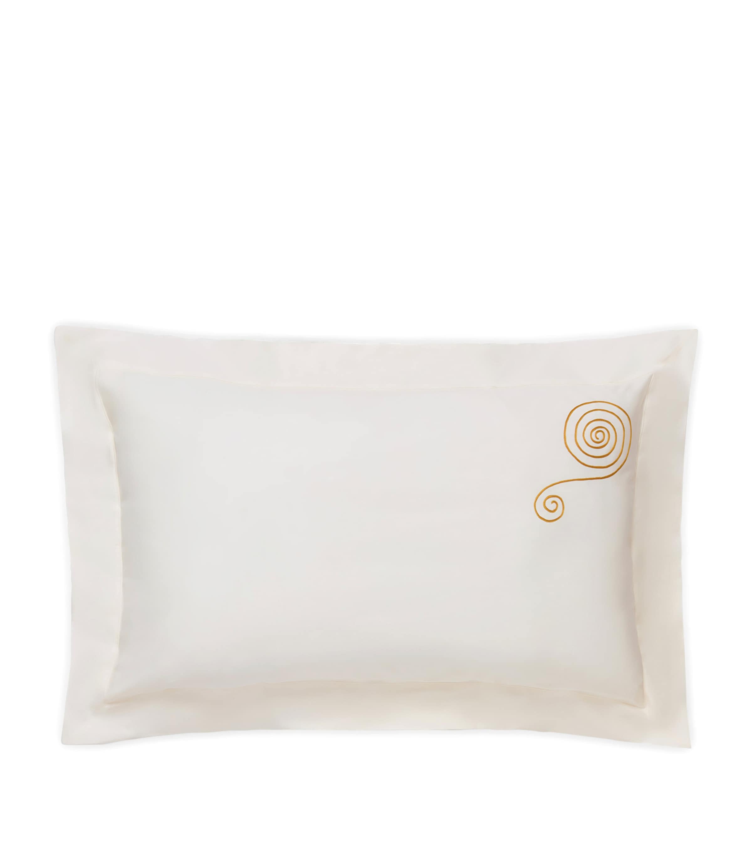 Loretta Caponi Cotton Mobile Pillowcase Pair (50cm x 75cm) Off White