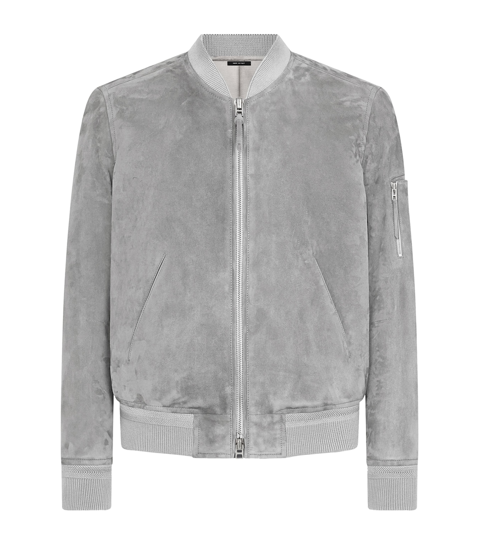 TOM FORD Mens Suede Bomber Jacket Tcr