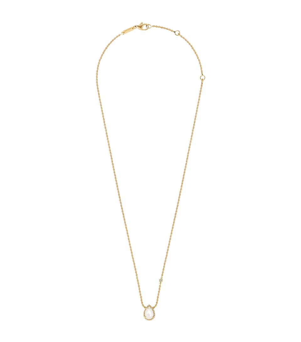 Yellow Gold, Diamond and Pinctada Maxima Serpent Bohème Necklace