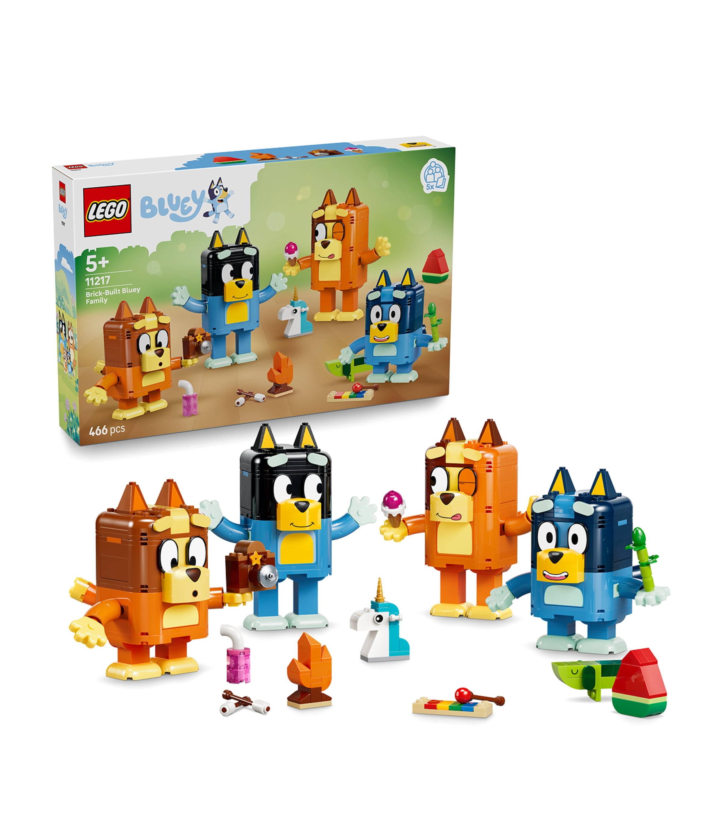 Lego Bluey Brick-Built Bluey Family Figures 11217