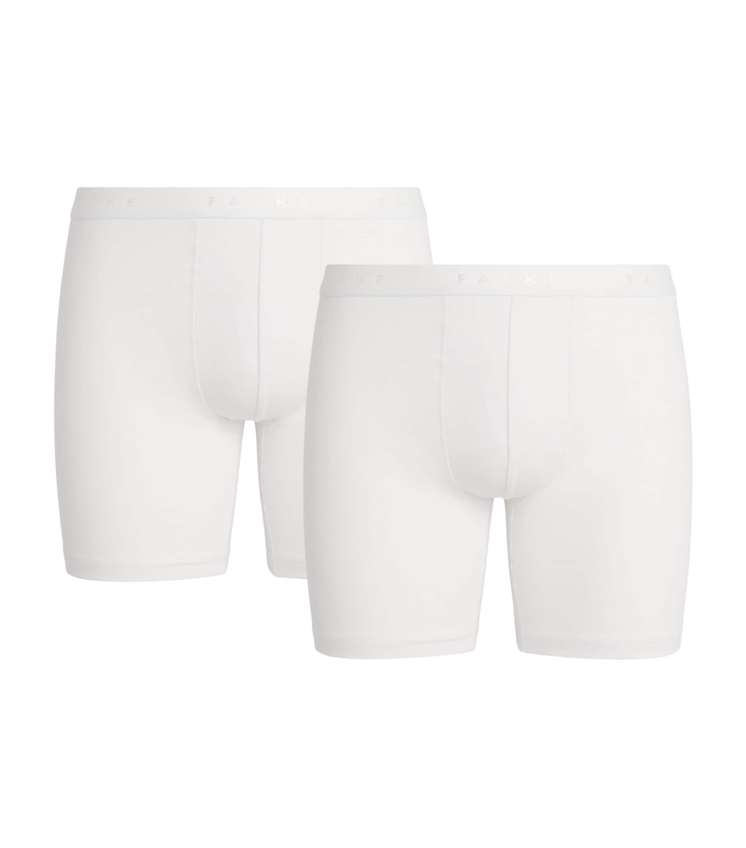 Falke Mens Egyptian Cotton Boxer Briefs (Pack of 2) White