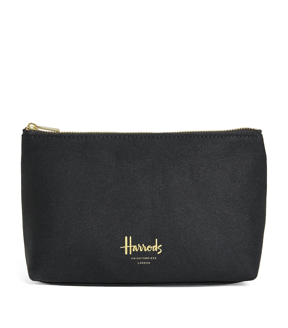 Medium Zipped Logo Cosmetic Bag