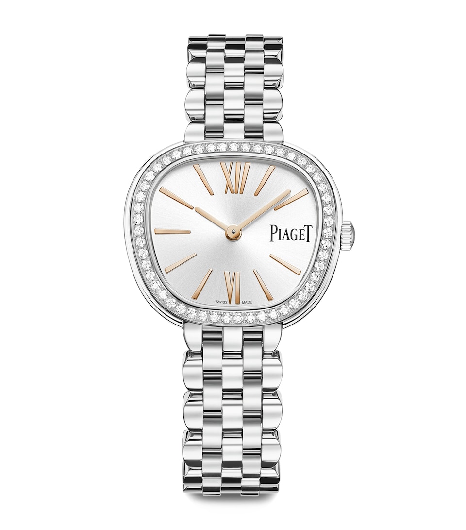 Piaget Stainless Steel and Diamond Sixtie Watch 29mm Steel