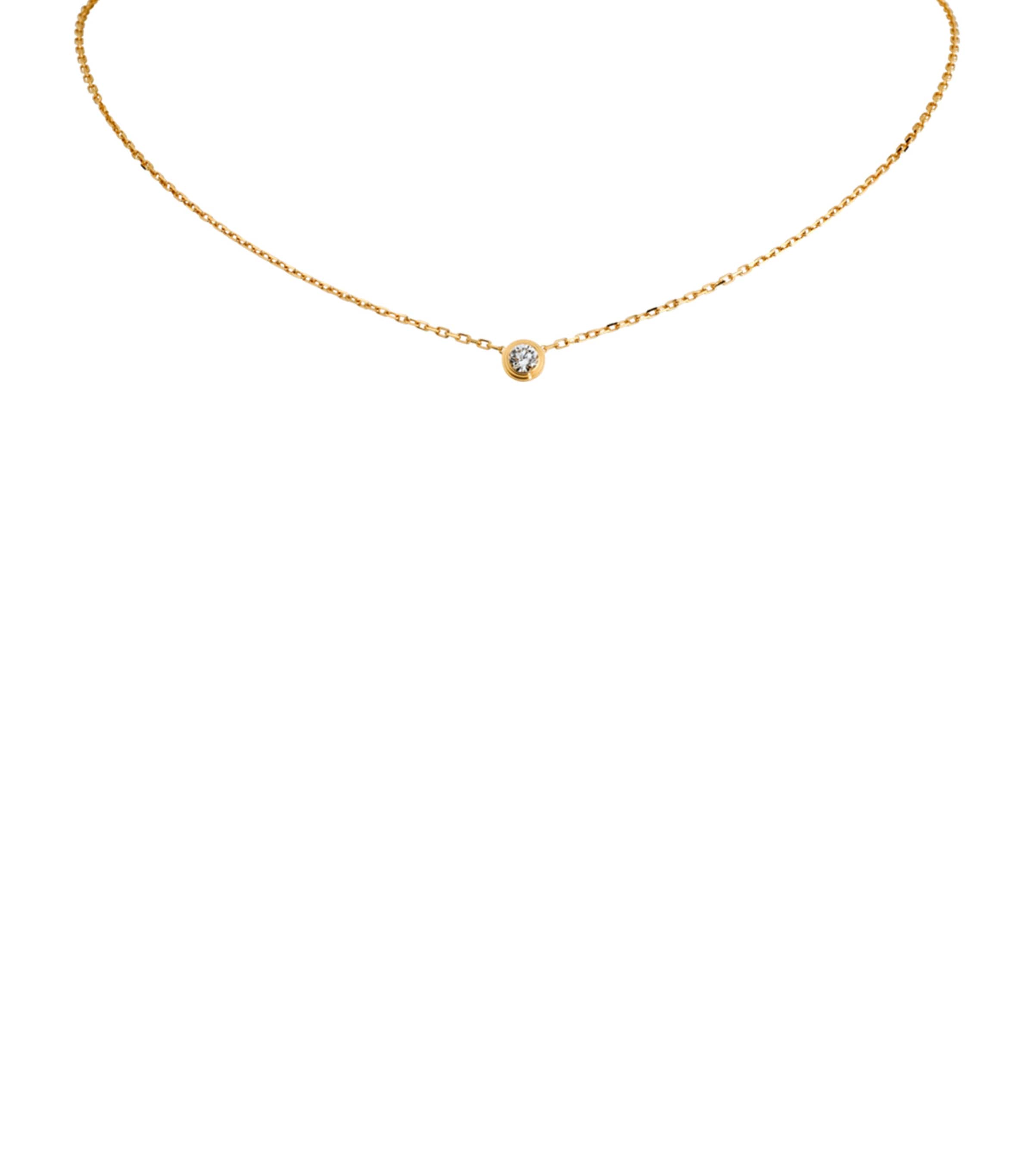 Yellow Gold and Diamond Cartier d'Amour Necklace