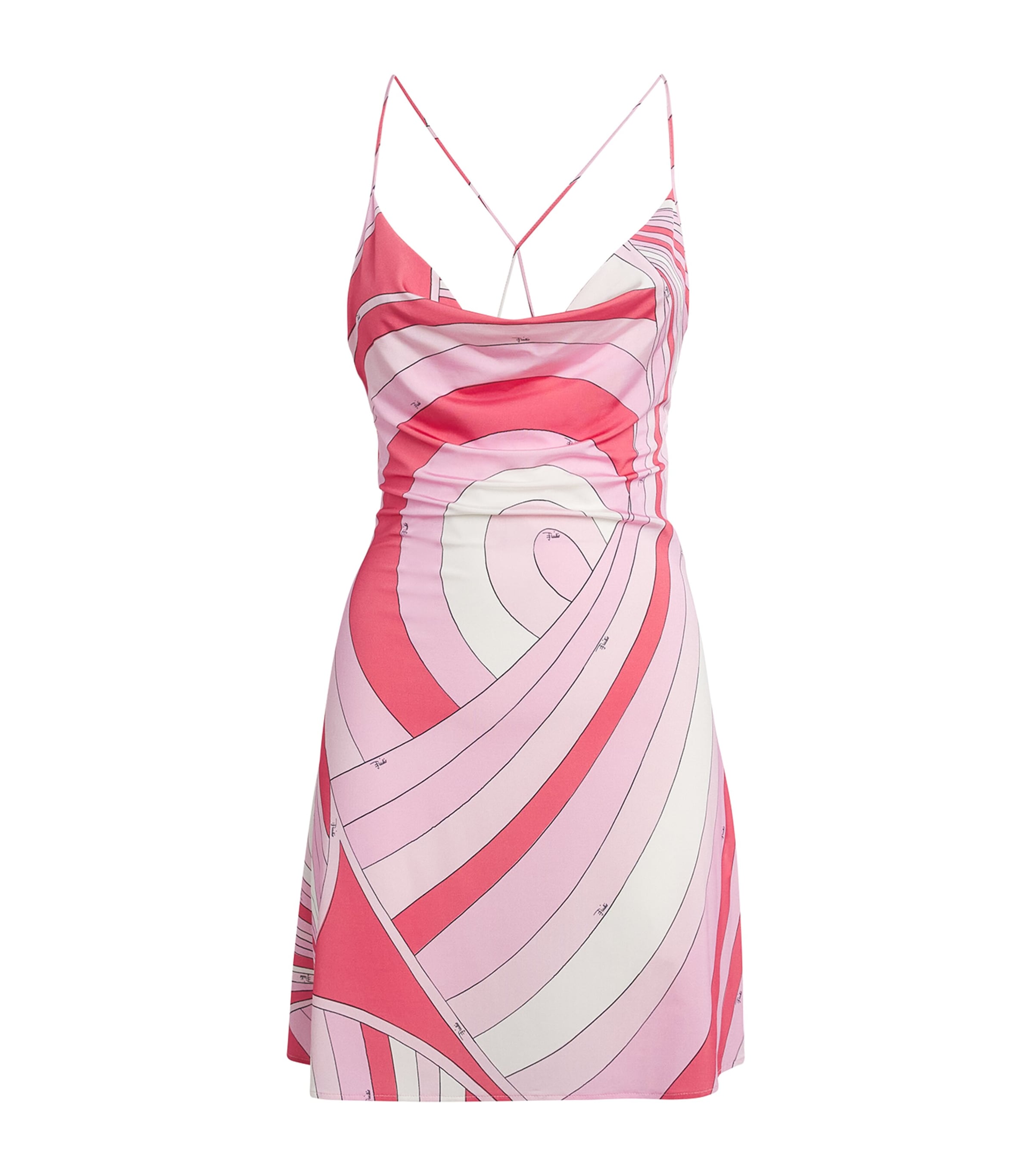 PUCCI Womens Iride Print Mini Dress Pink