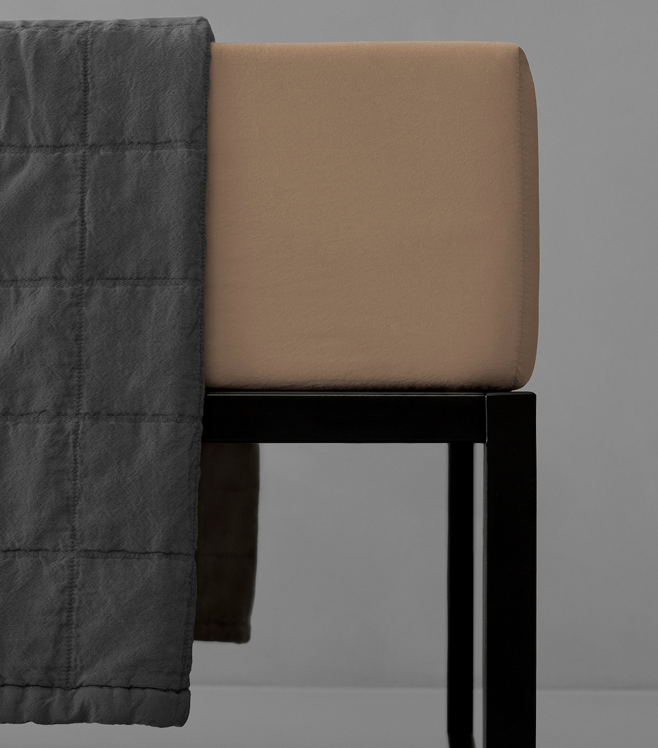 Society Limonta Linen Canyon Nite King Fitted Sheet (150cm x 200cm) Canyon