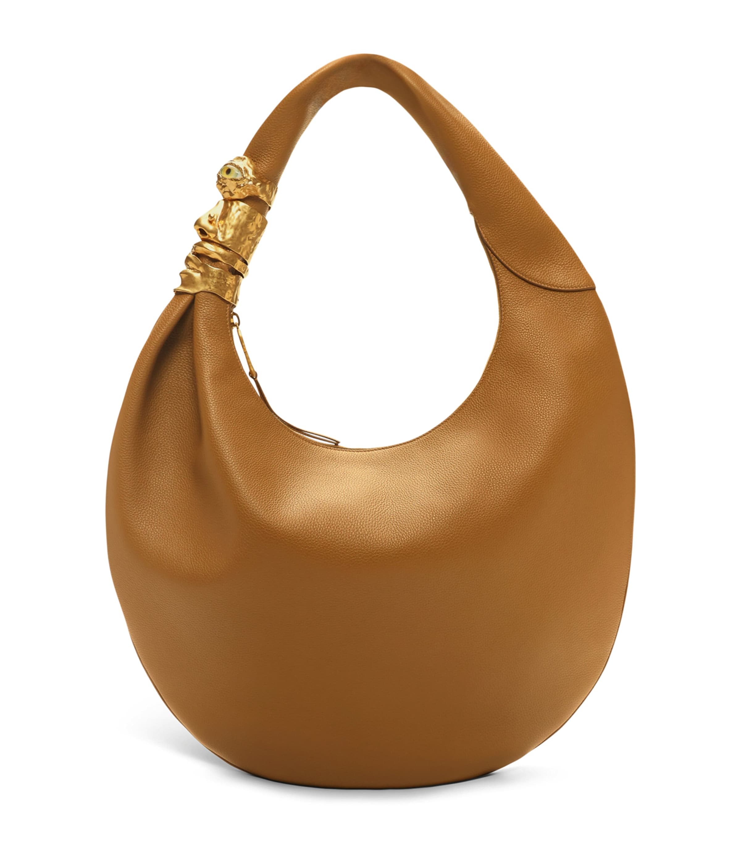 Large Leather Soufflé Baguette Shoulder Bag