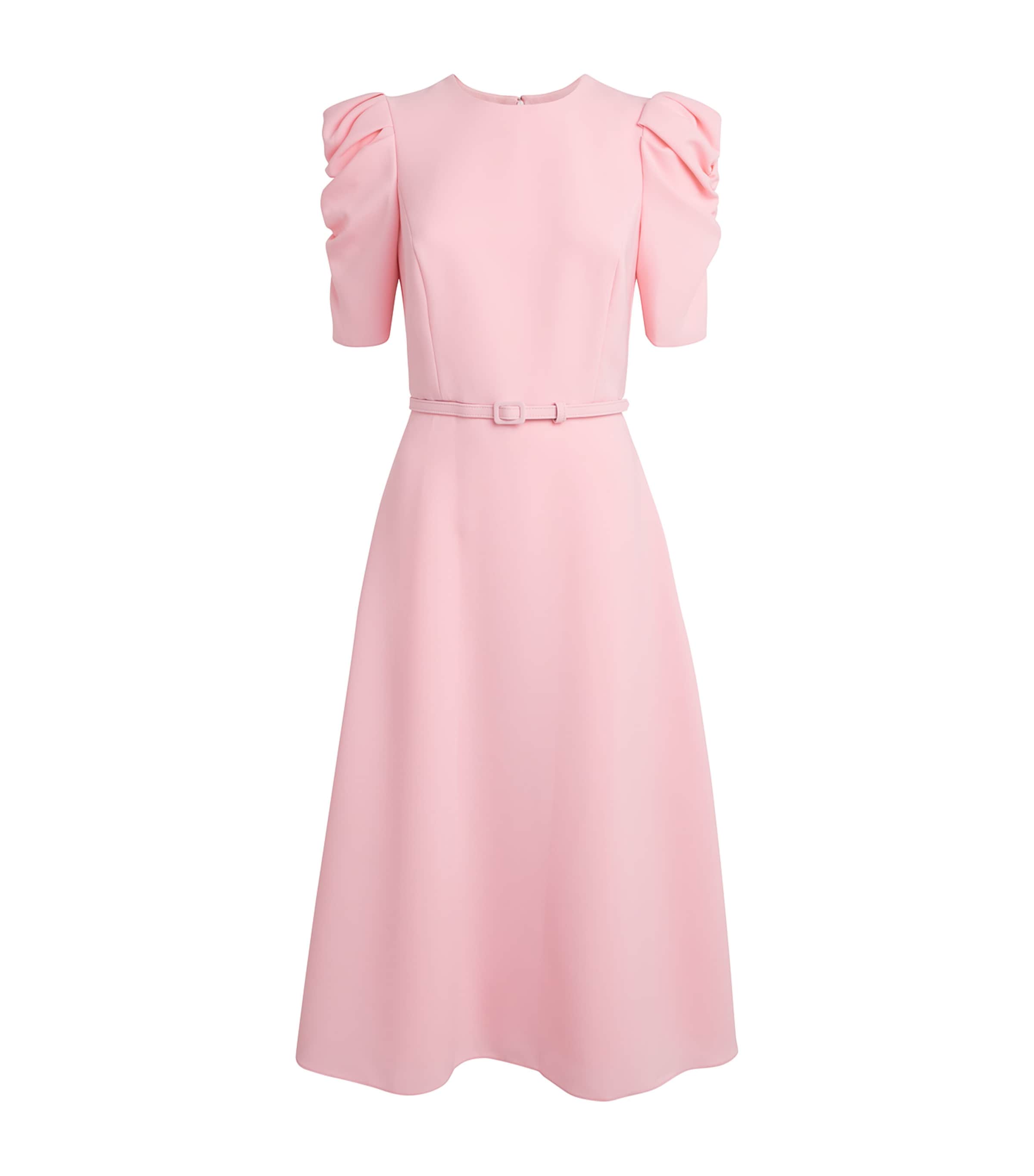 Carolina Herrera Womens Crepe Midi Dress Rosewater