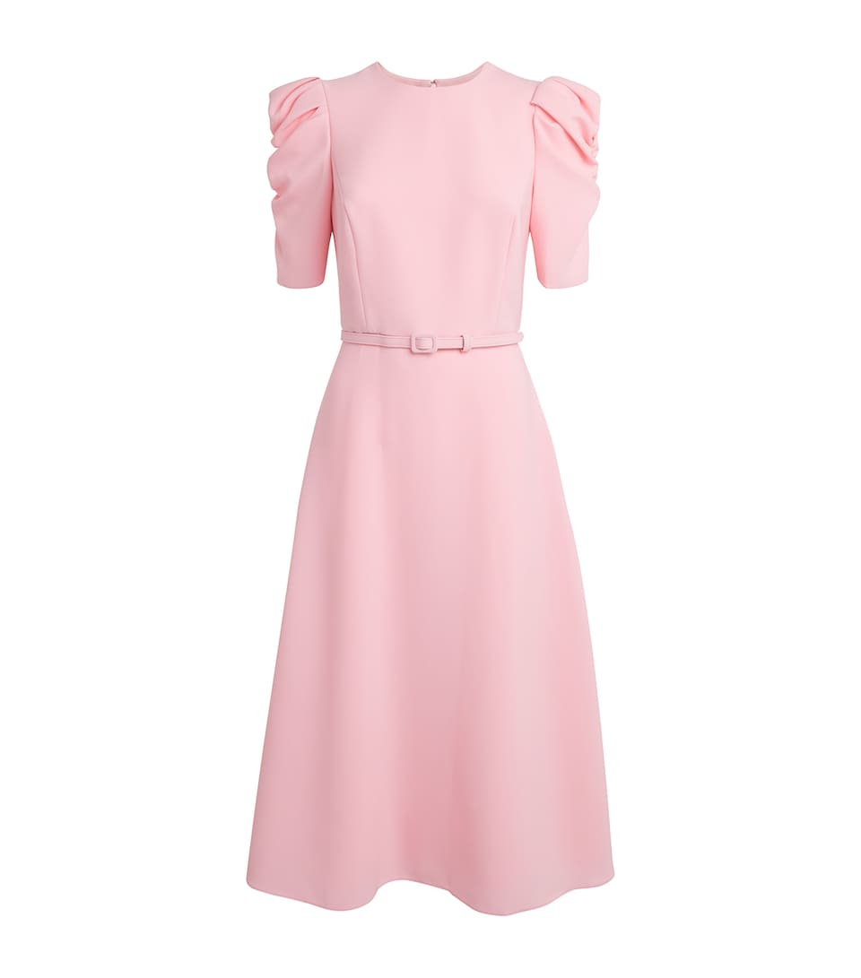 Carolina Herrera Womens Crepe Midi Dress Rosewater
