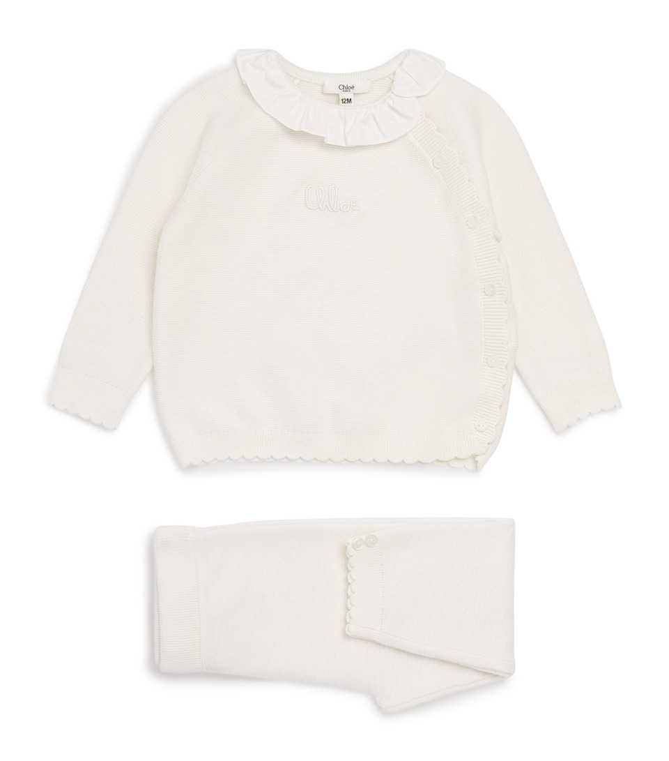 Cotton-Cashmere Sweater And Sweatpants Set (1-18 Months)