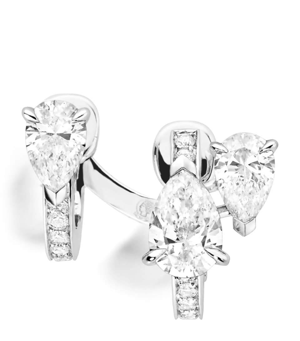 Repossi White Gold and Diamond Serti Sur Vide Single Earring White Gold