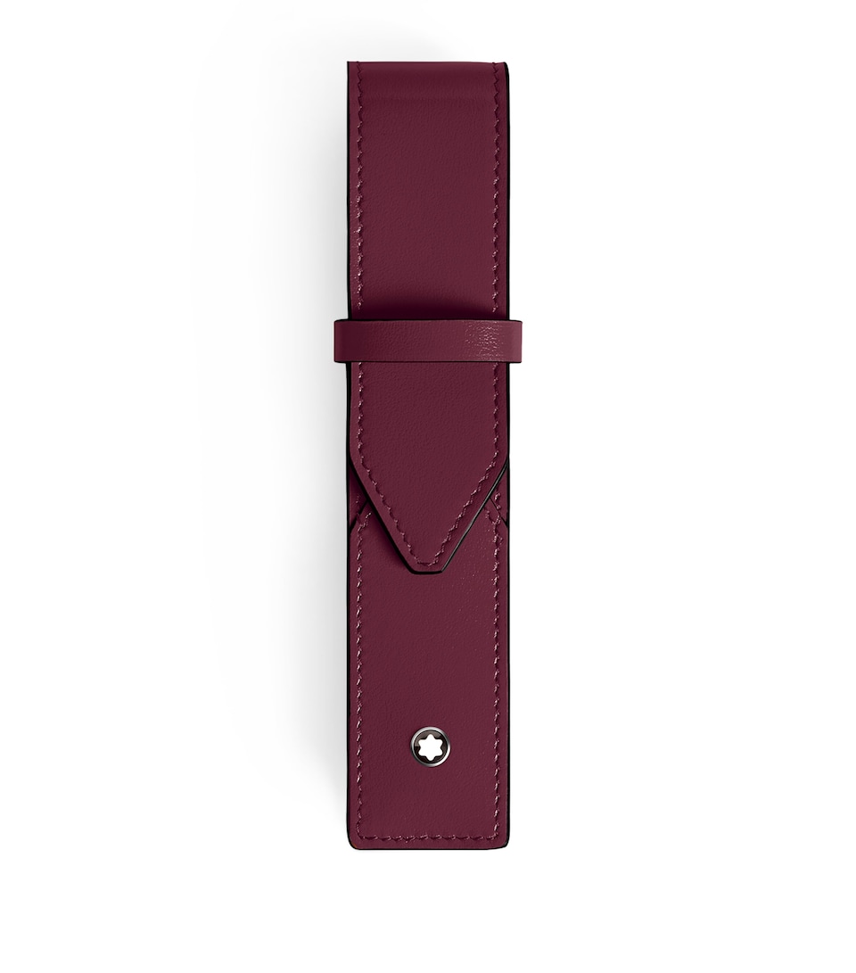 Montblanc Leather Sartorial Single Pen Pouch Cassis