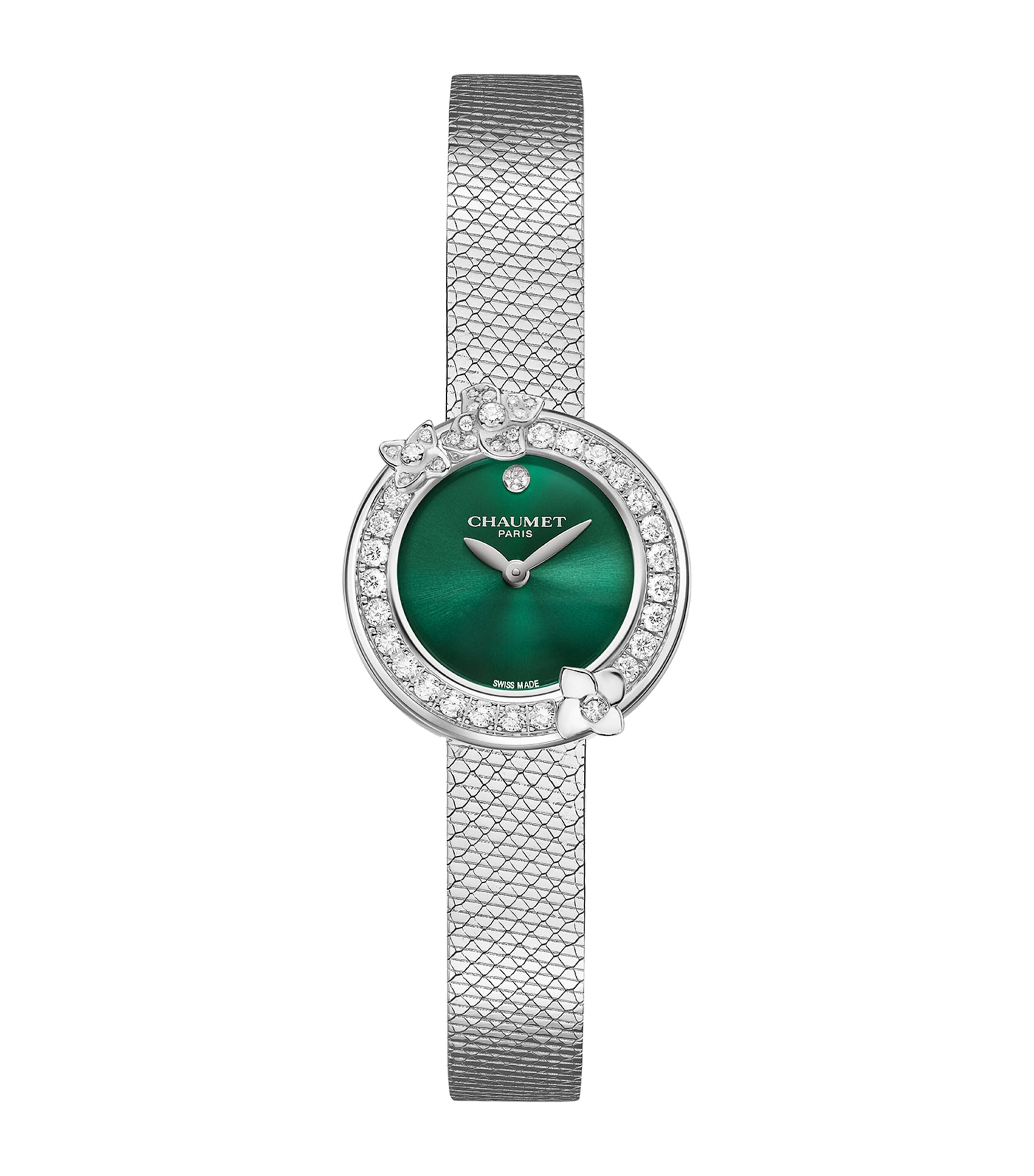 Stainless Steel and Diamond Hortensia Watch 22.4mm