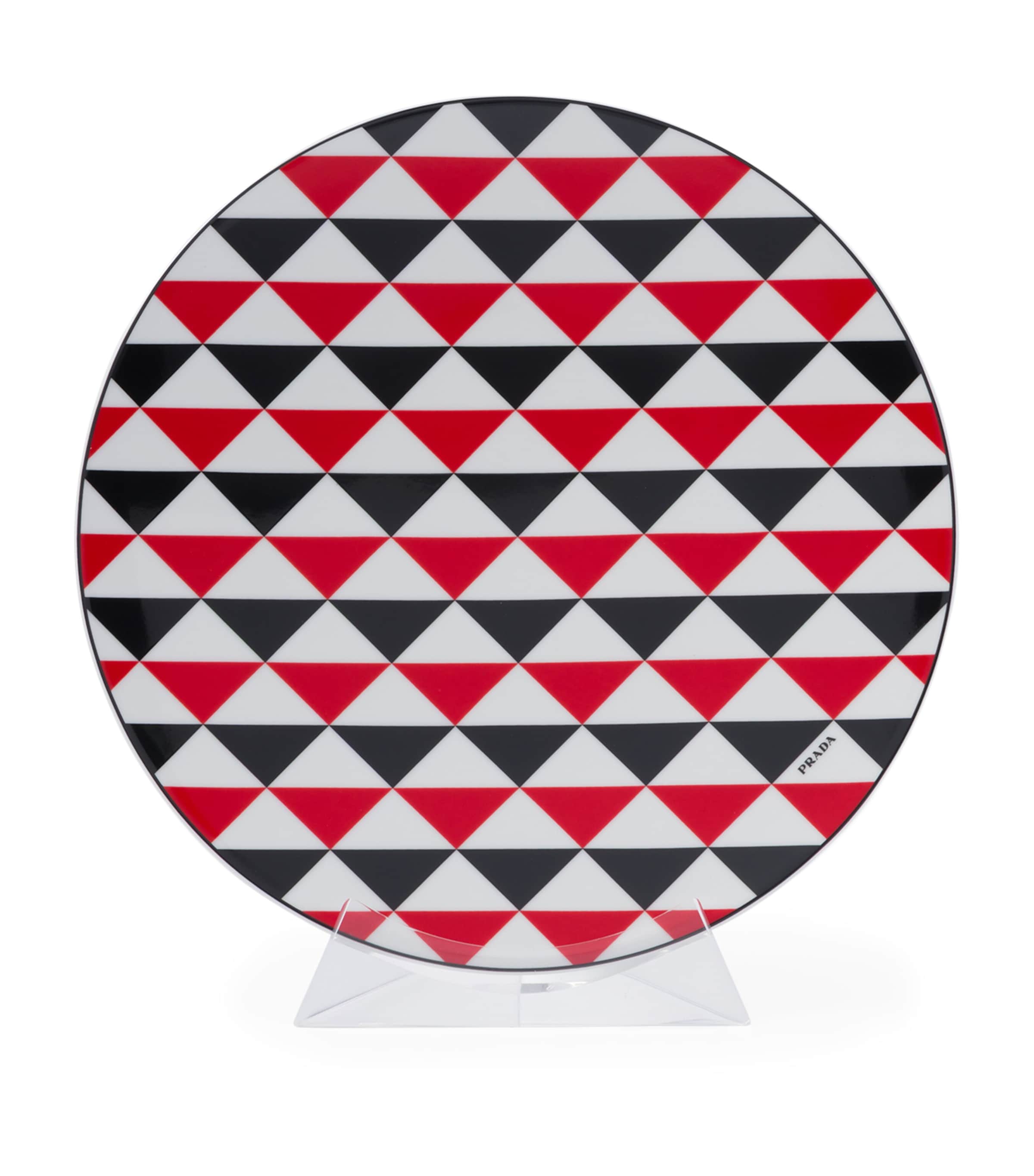 Prada Triangles Charger Plate (28cm)