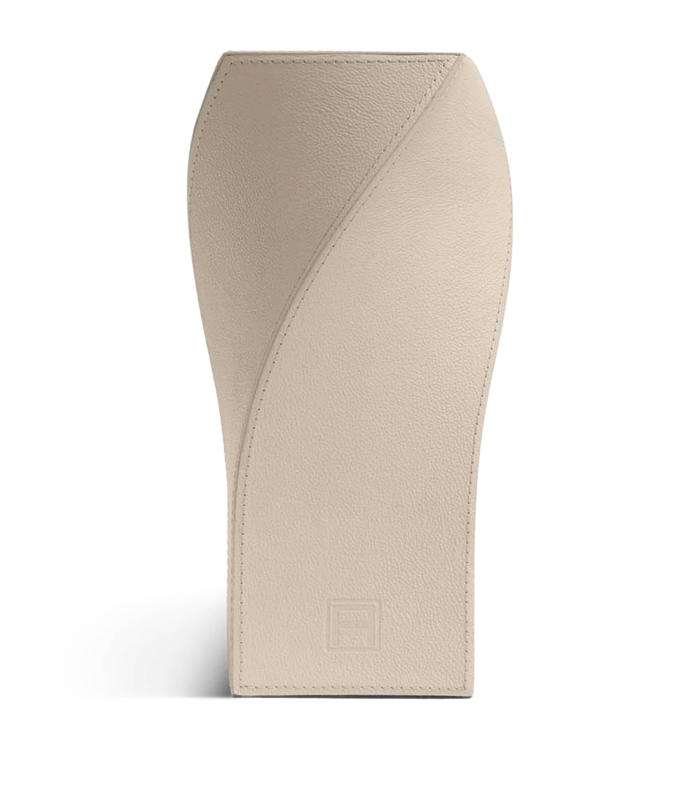 Assouline Leather Twist Bookend Stone