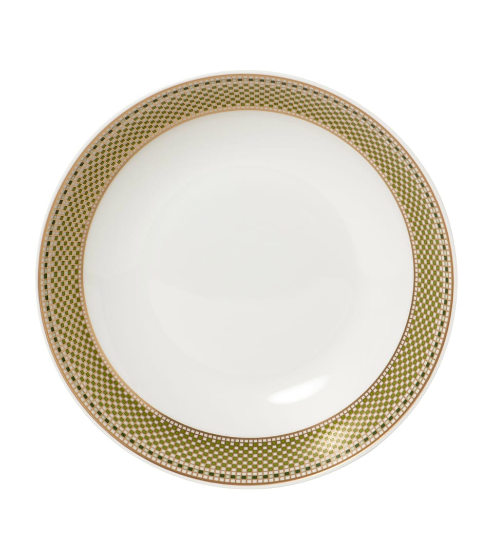 Bernardaud Augusta Coupe Soup Bowl (19cm) Or Et Vert