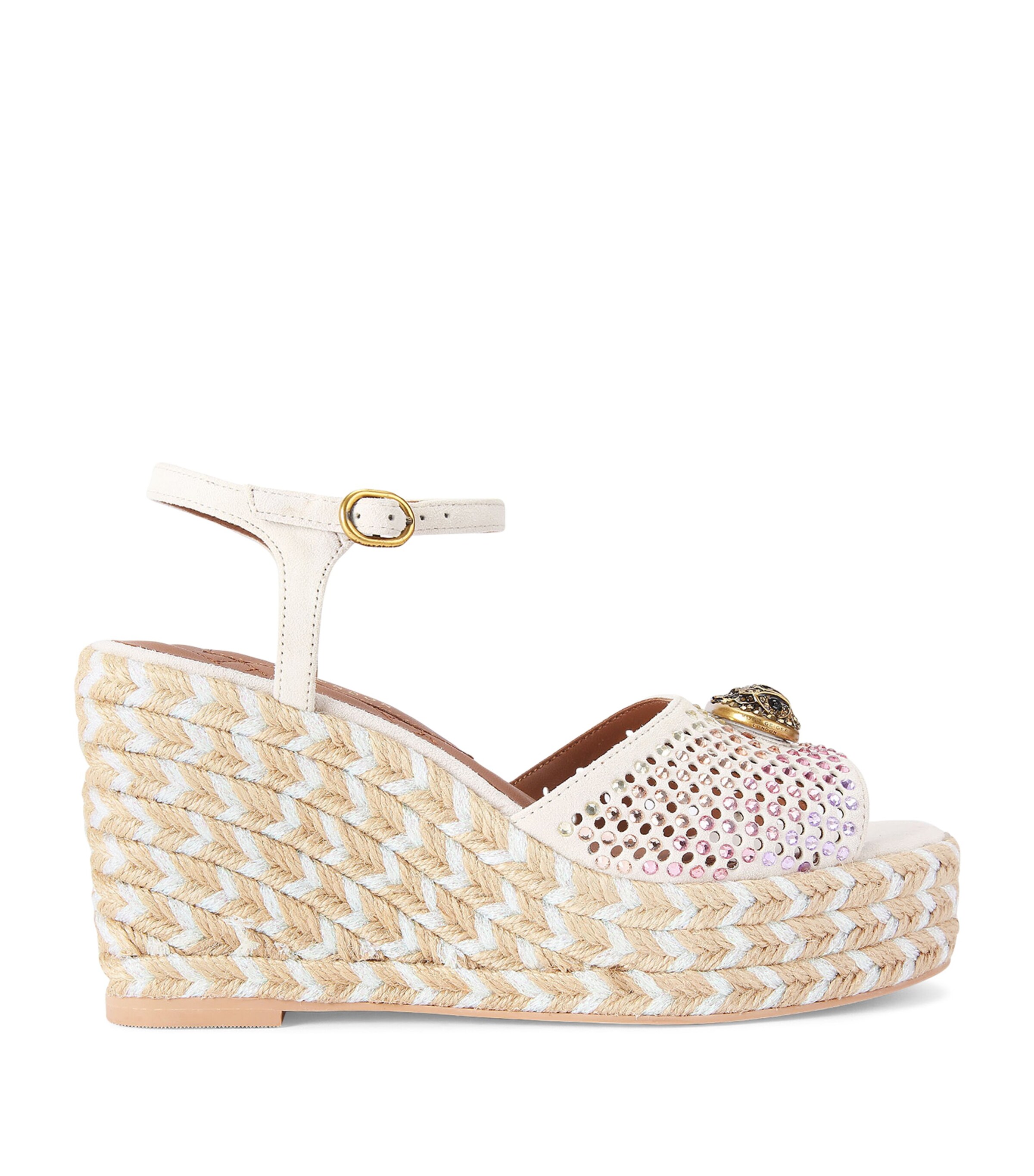Embellished Chelsea Wedge Sandals