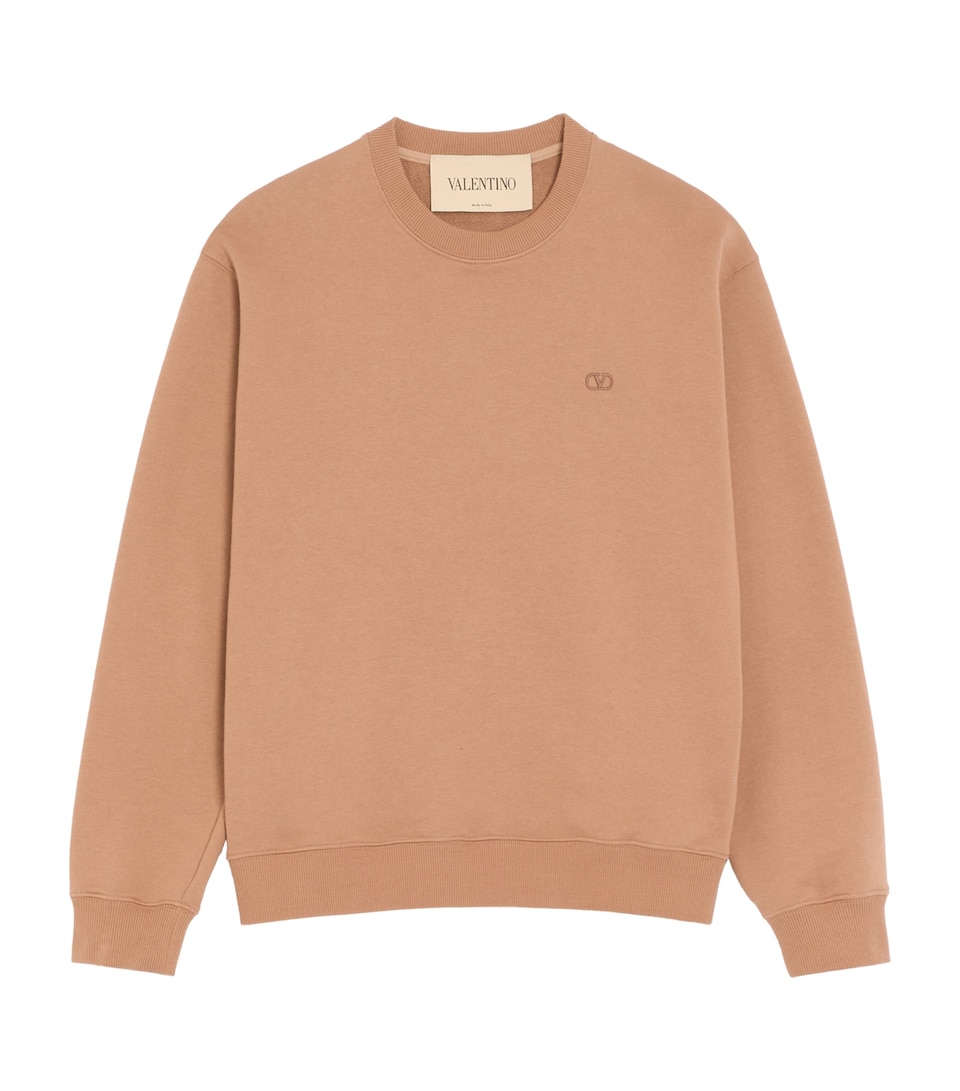 Valentino Mens Cotton VLogo Sweatshirt