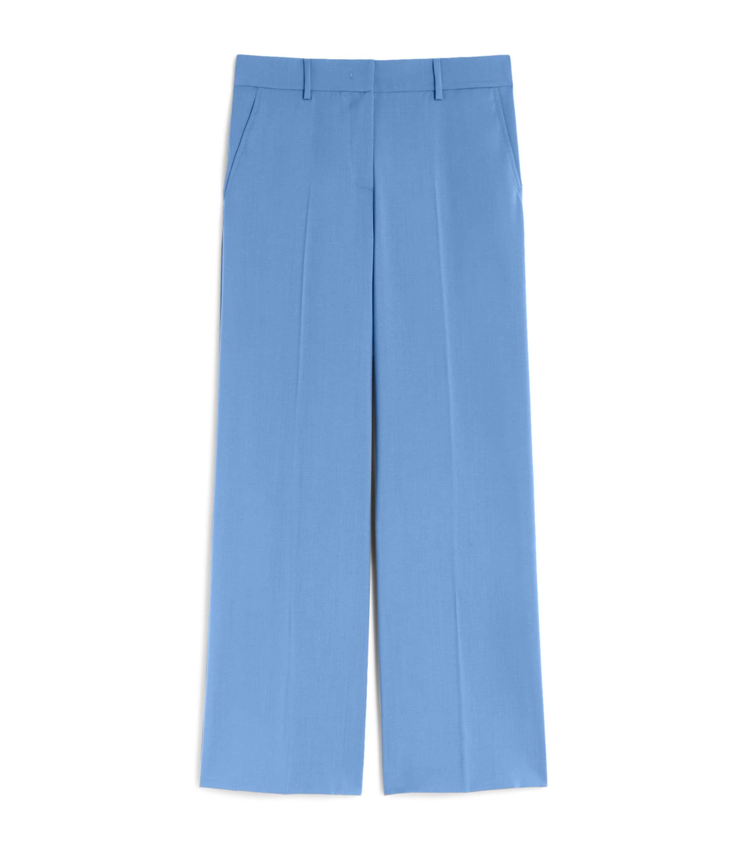 Wool Wide-Leg Trousers