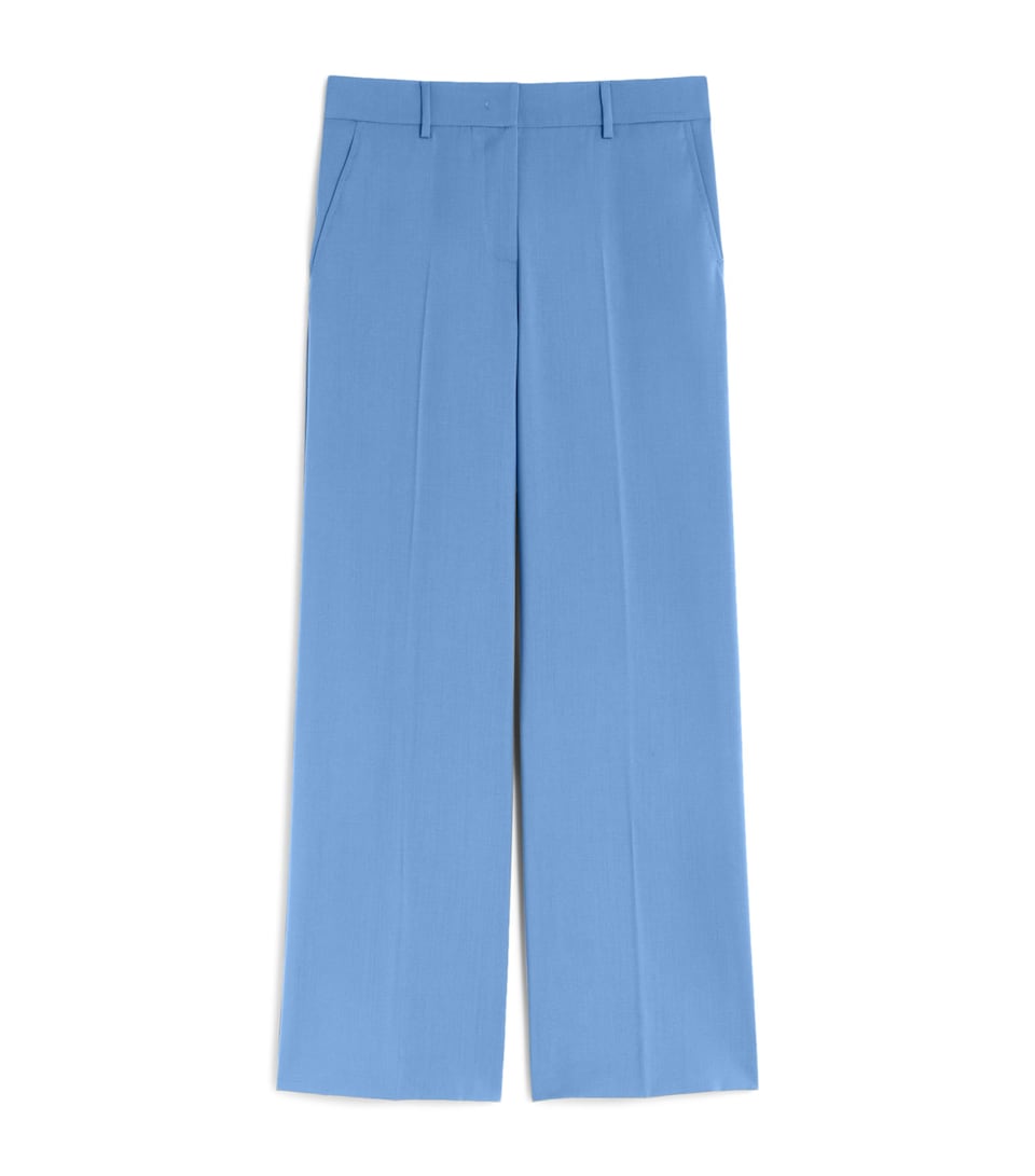 Wool Wide-Leg Trousers