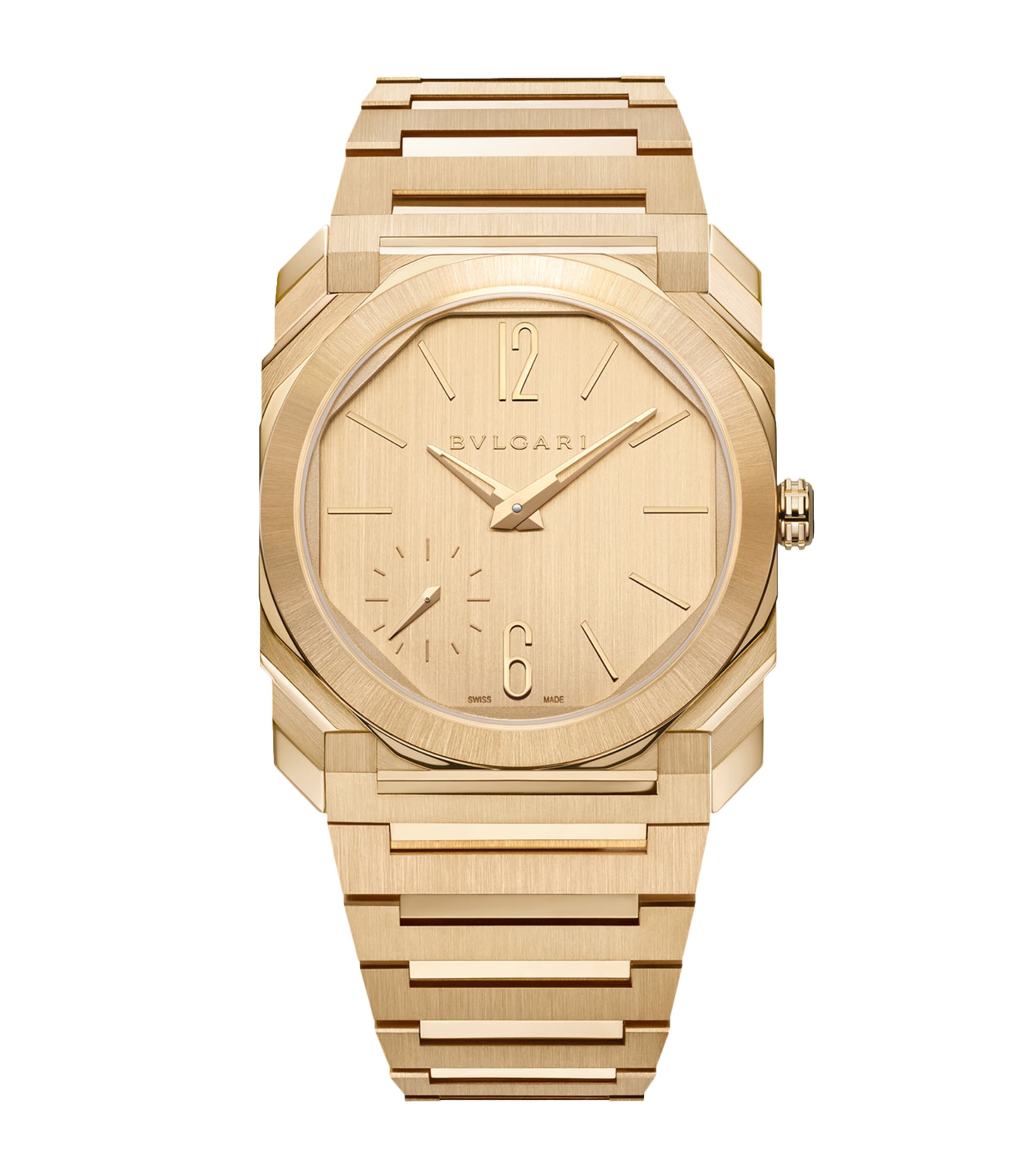 Bvlgari Yellow Gold Octo Finissimo Automatic Watch 37mm No Color