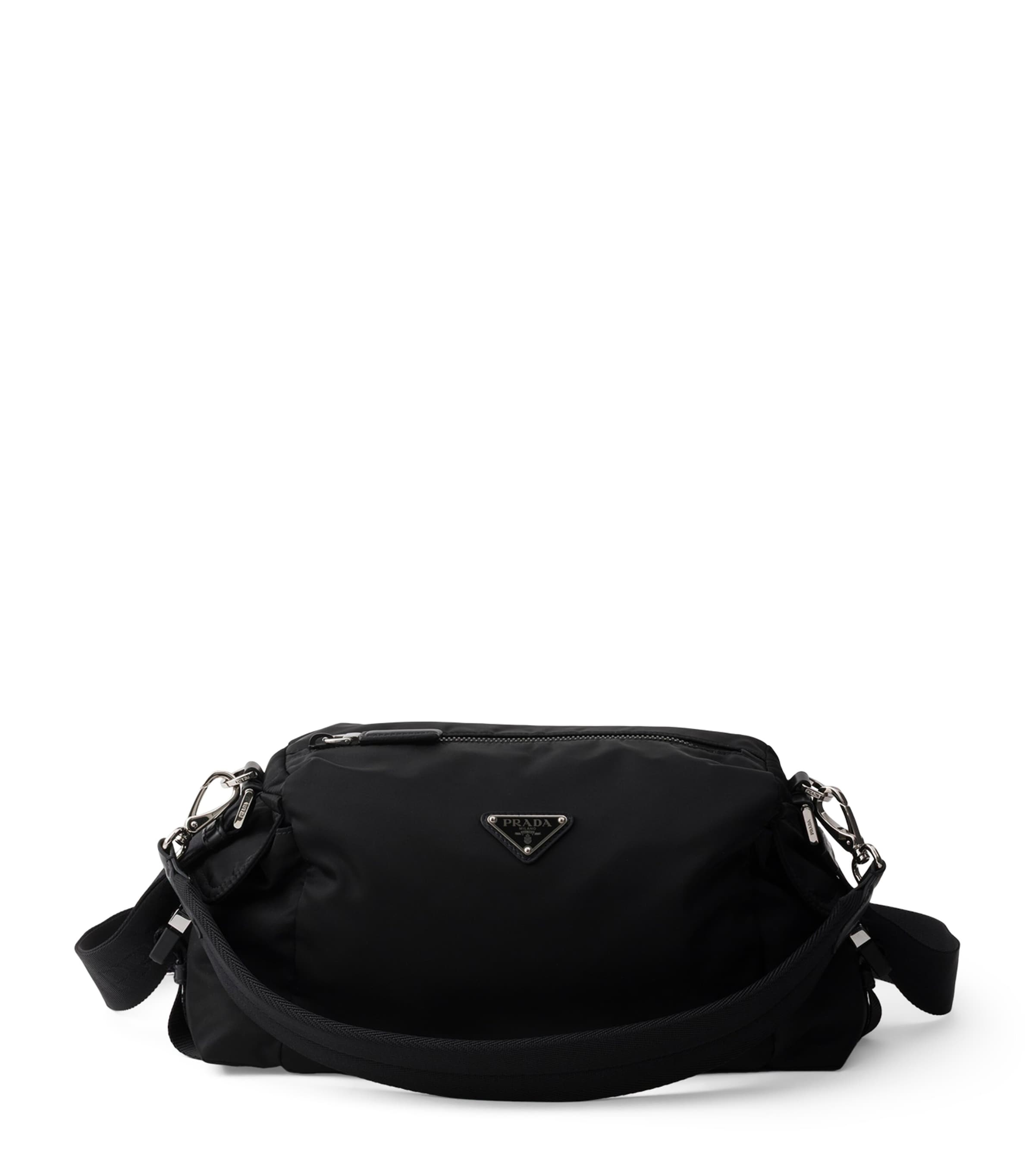 Prada Re-Nylon Leather-Trim Explore Messenger Bag