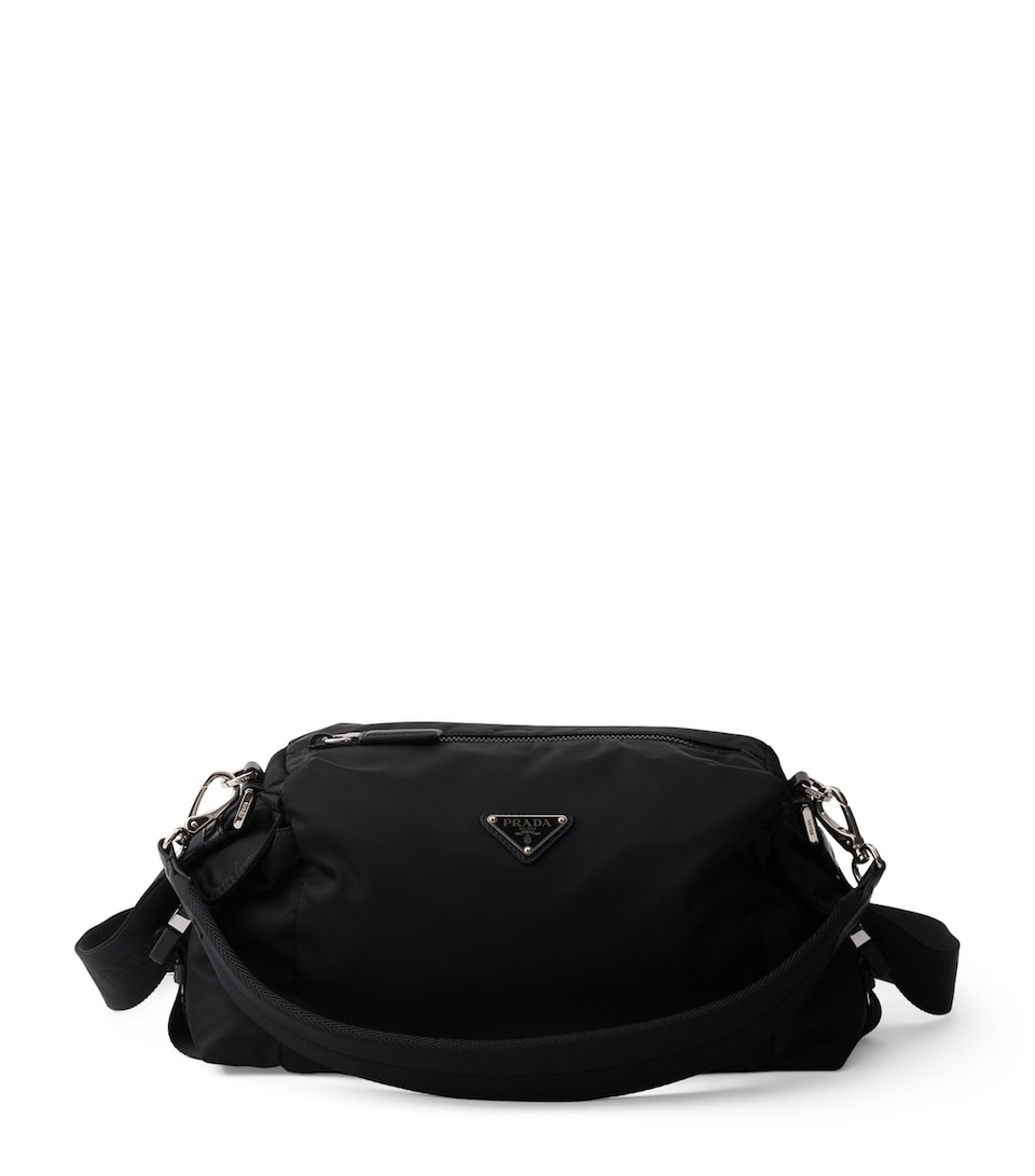 Prada Re-Nylon Leather-Trim Explore Messenger Bag