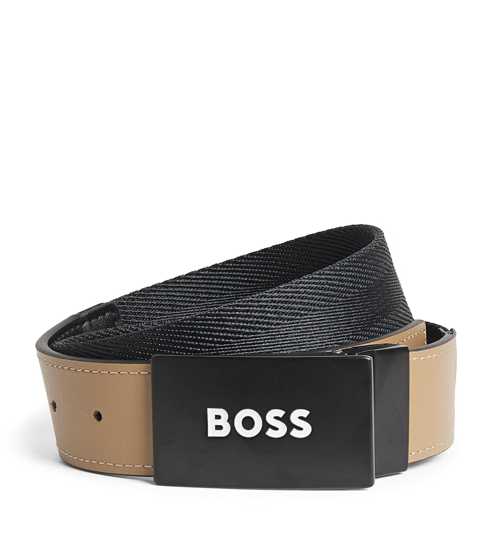 Leather Reversible Logo Belt