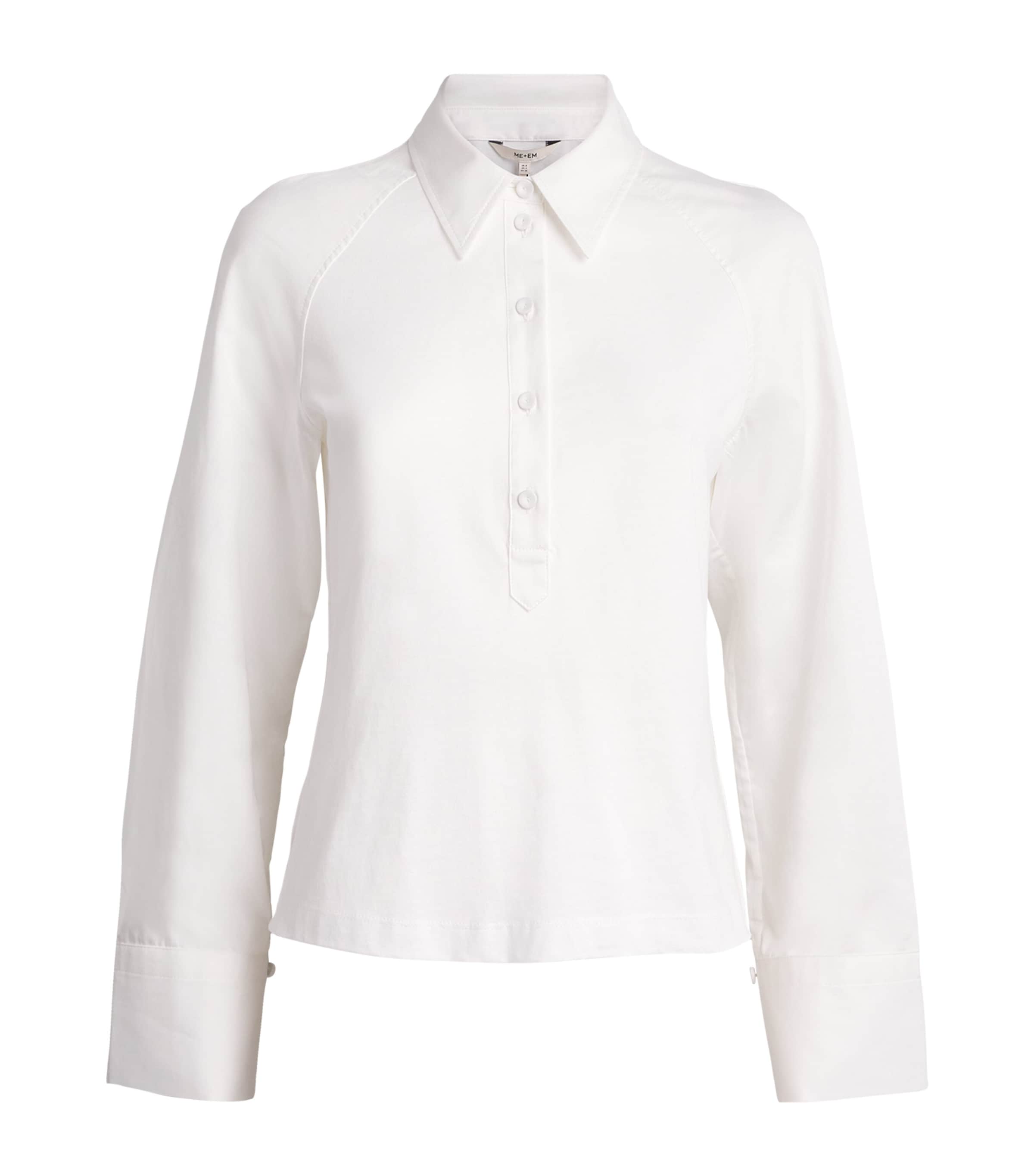 Cotton Half-Placket Layering Top