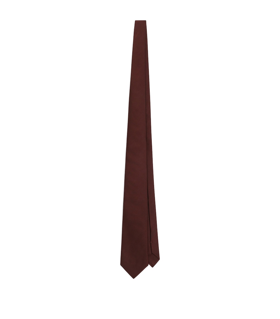 Dolce&Gabbana Satin Jacquard Tie Bordeaux