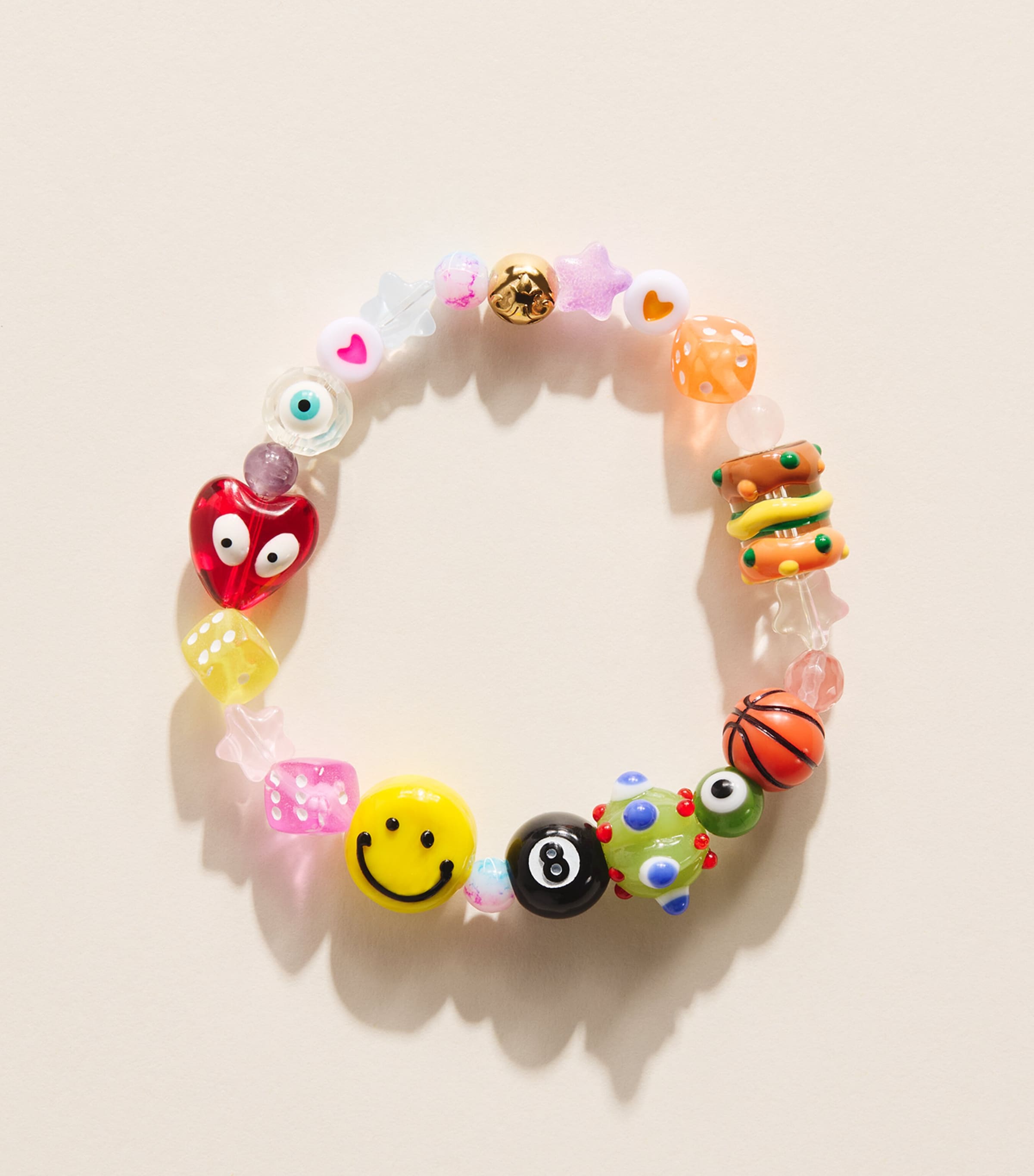Nialaya Jewelry Beaded Happy Life Bracelet