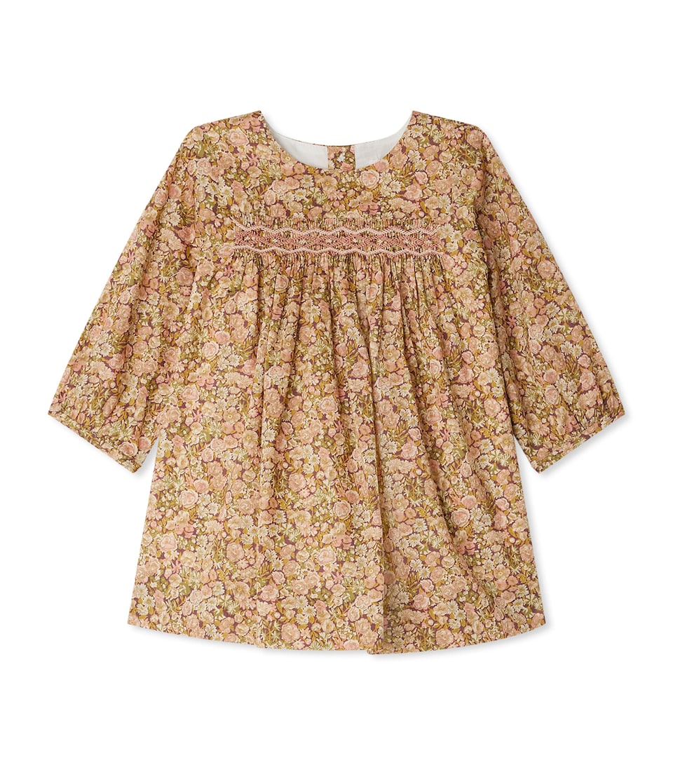 Cotton Floral Smocked Dress (3-18 Months)