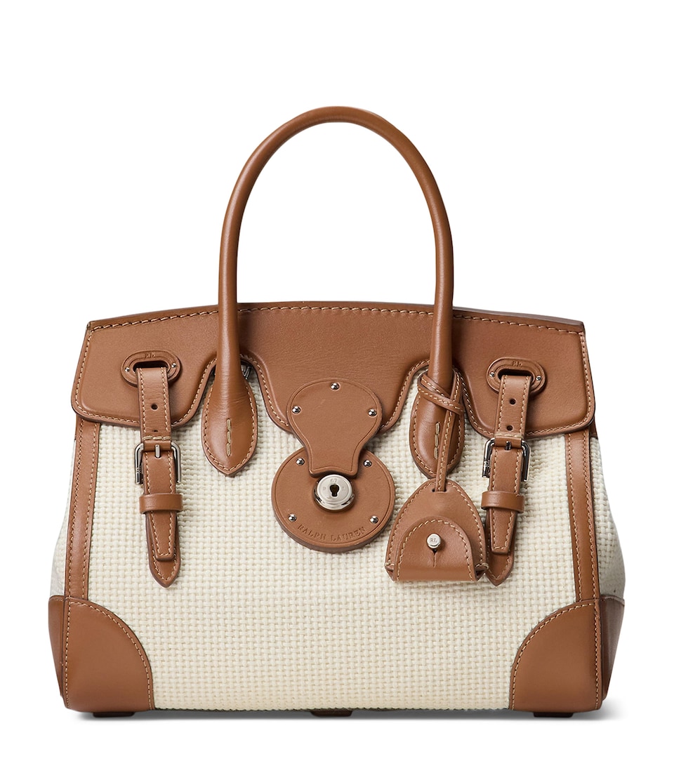 Cotton-Leather Soft Ricky 27 Top-Handle Bag