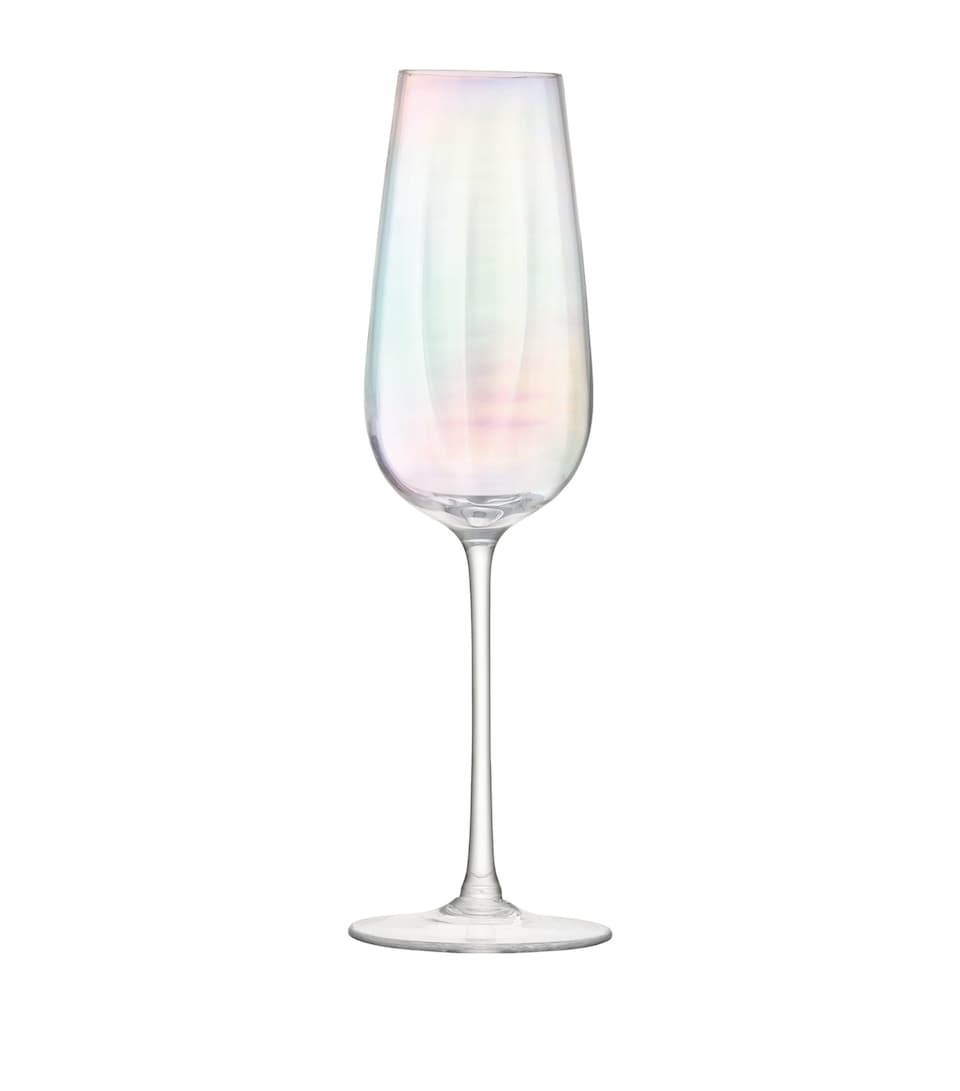 Set of 2 Pearl Flute Glasses (250ml)