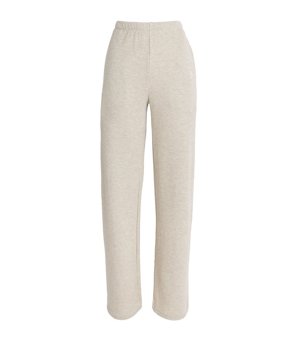 Cotton-Blend Wide-Leg Sweatpants